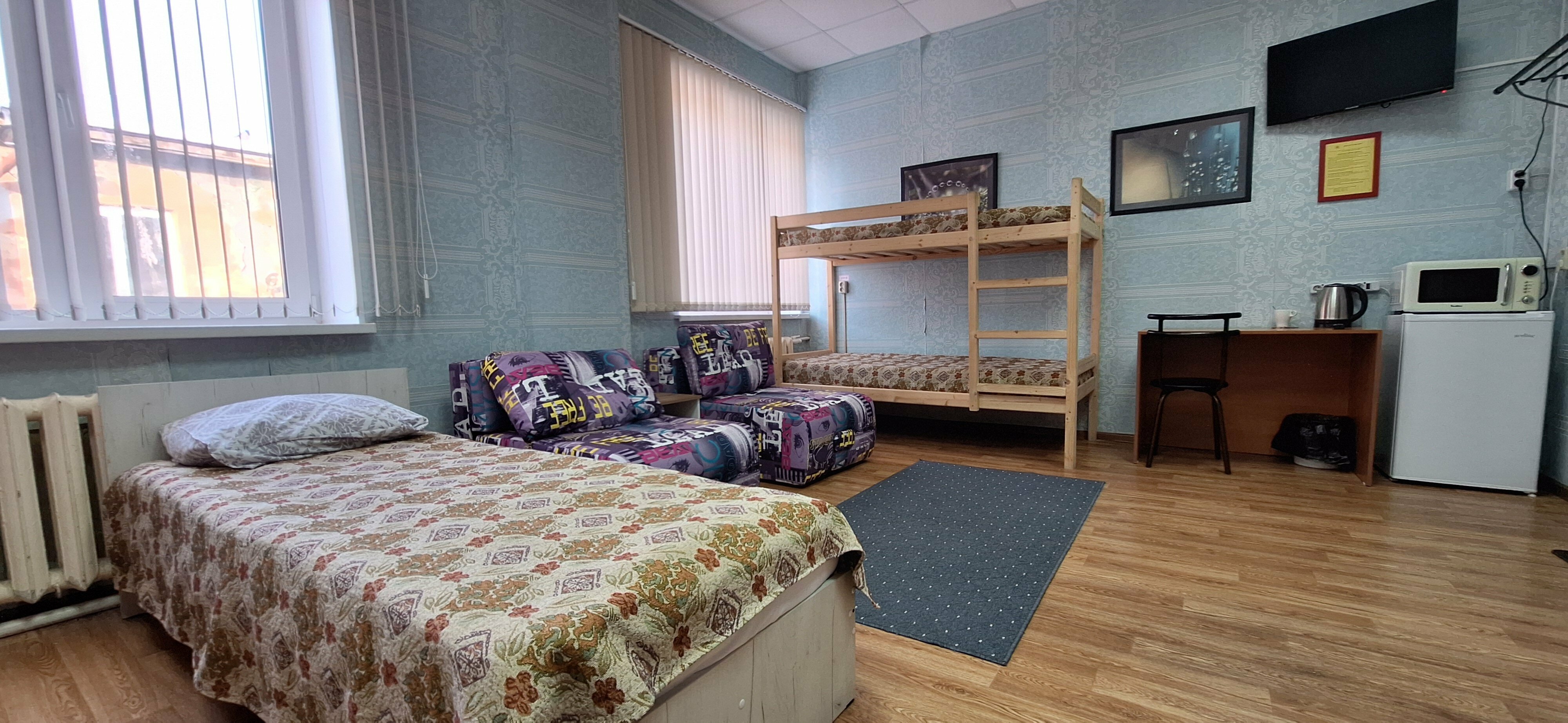 Кровать в общем 8-местном номере