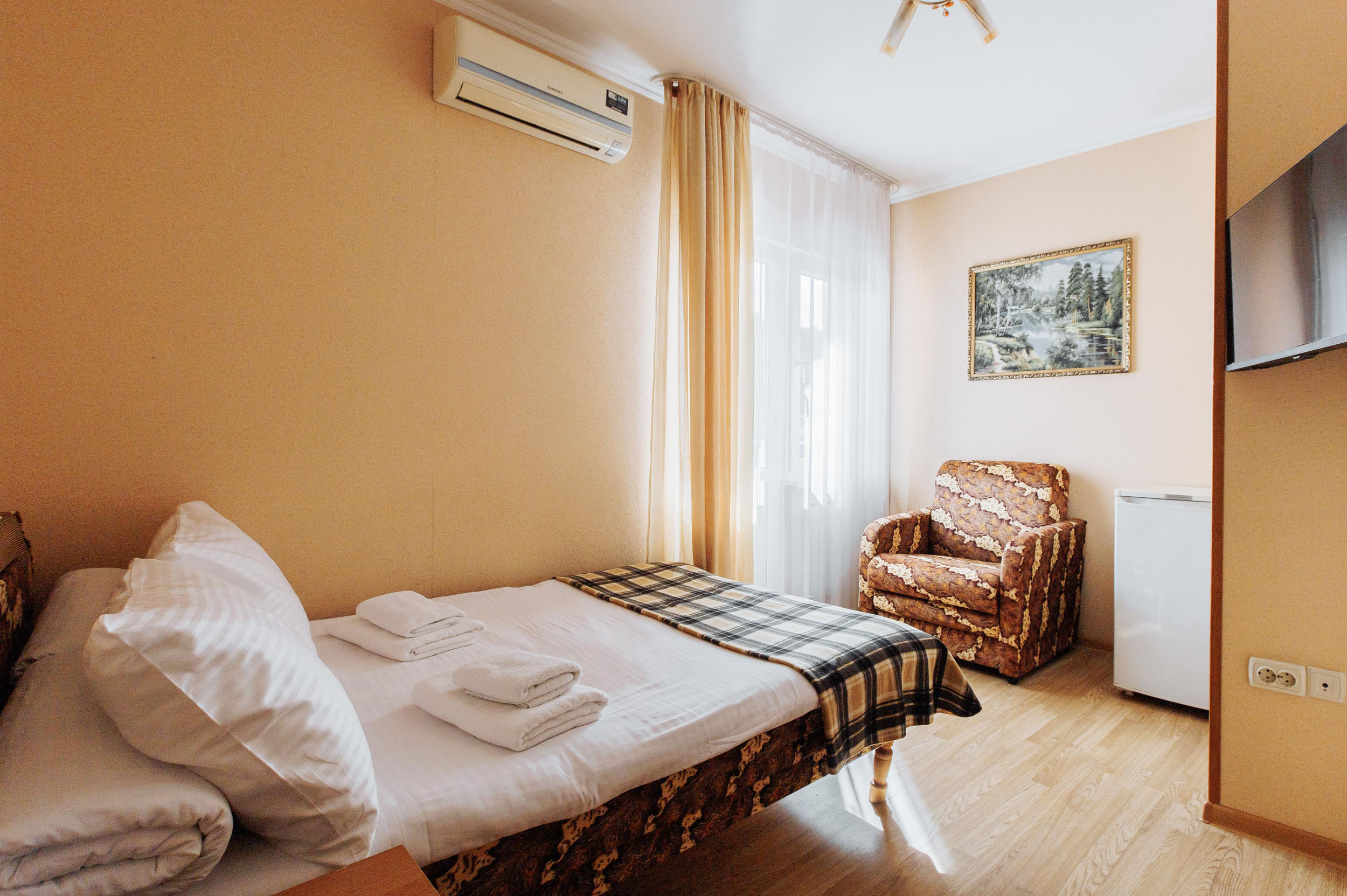 Стандартный двухместный номер с 1 кроватью или 2 отдельными кроватями и балконом