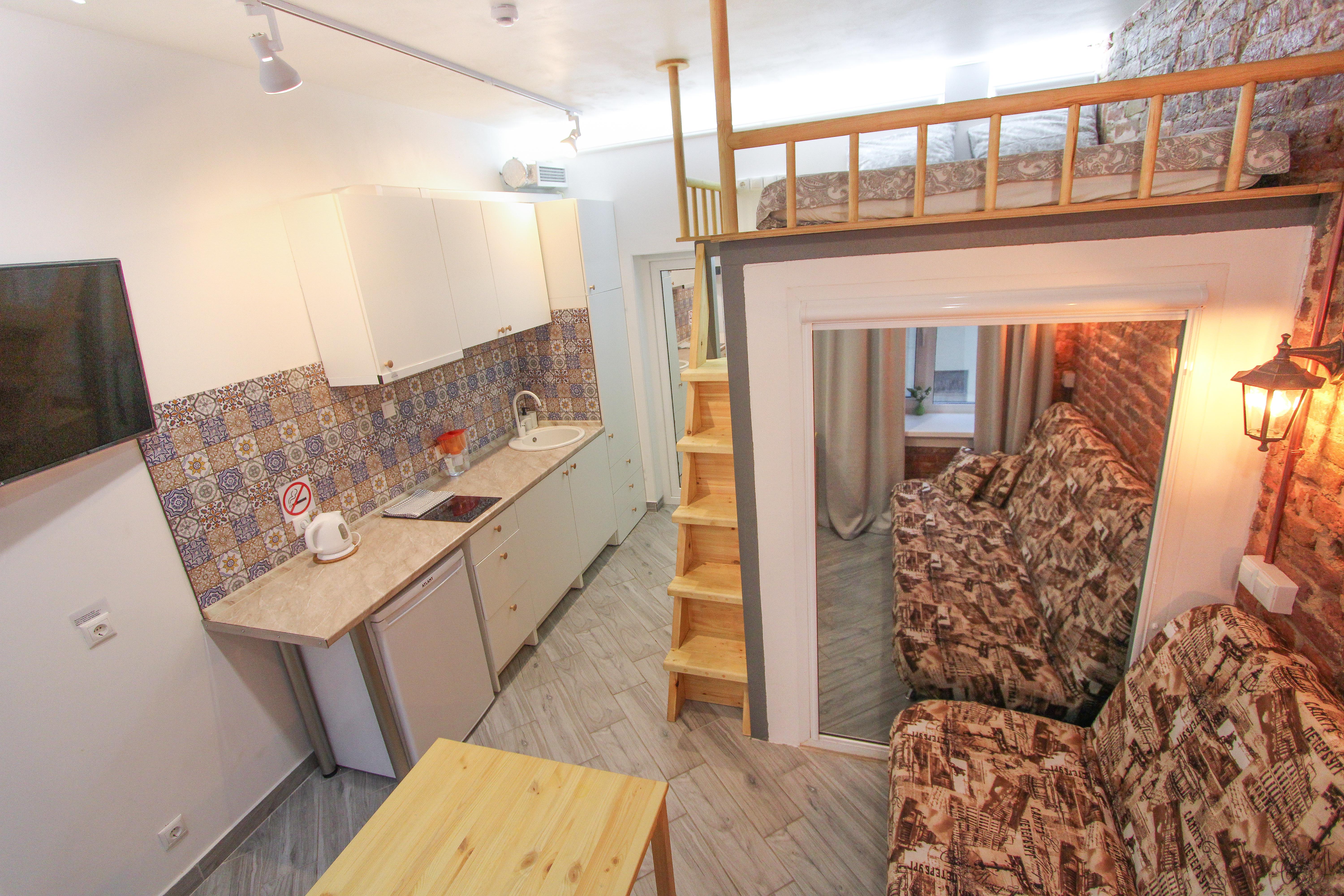 Четырехместные апартаменты со спальным этажом