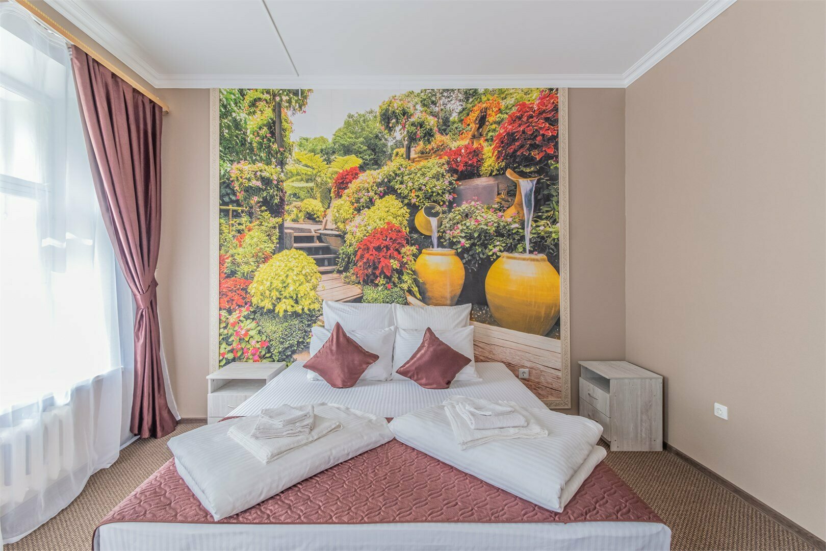 Большой двухместный номер с 1 кроватью или 2 отдельными кроватями