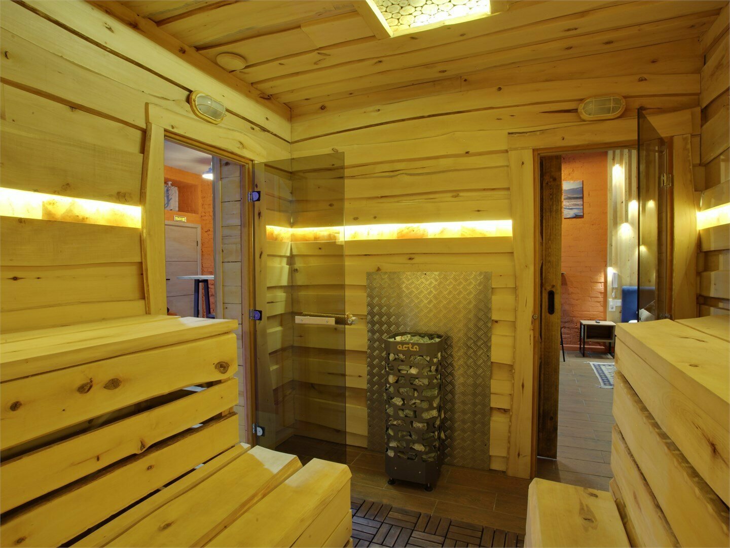 Студия с кухней с доп. кроватью и финской сауной "Леший"(сауна оплачивается отдельно)