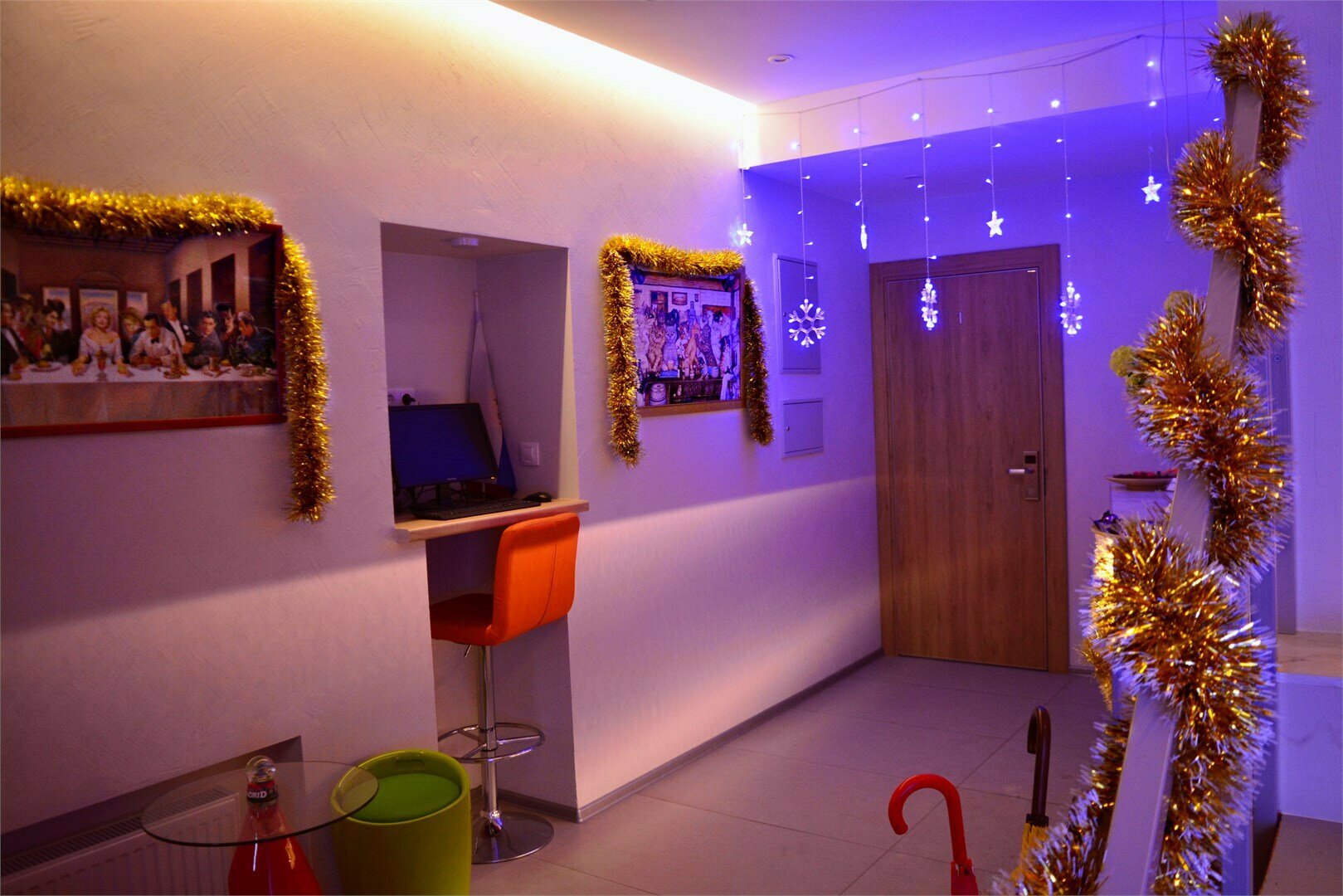 Апартаменты для троих с двуспальной кроватью