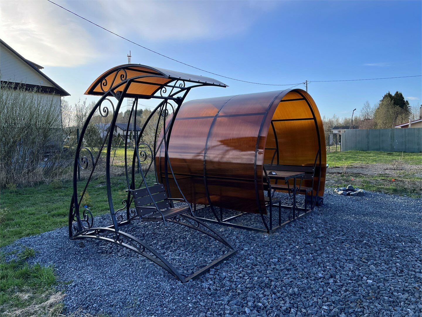 Карельский домик (Karjalan Talo). Отдельный коттедж с собственной территорией и зоной мангала