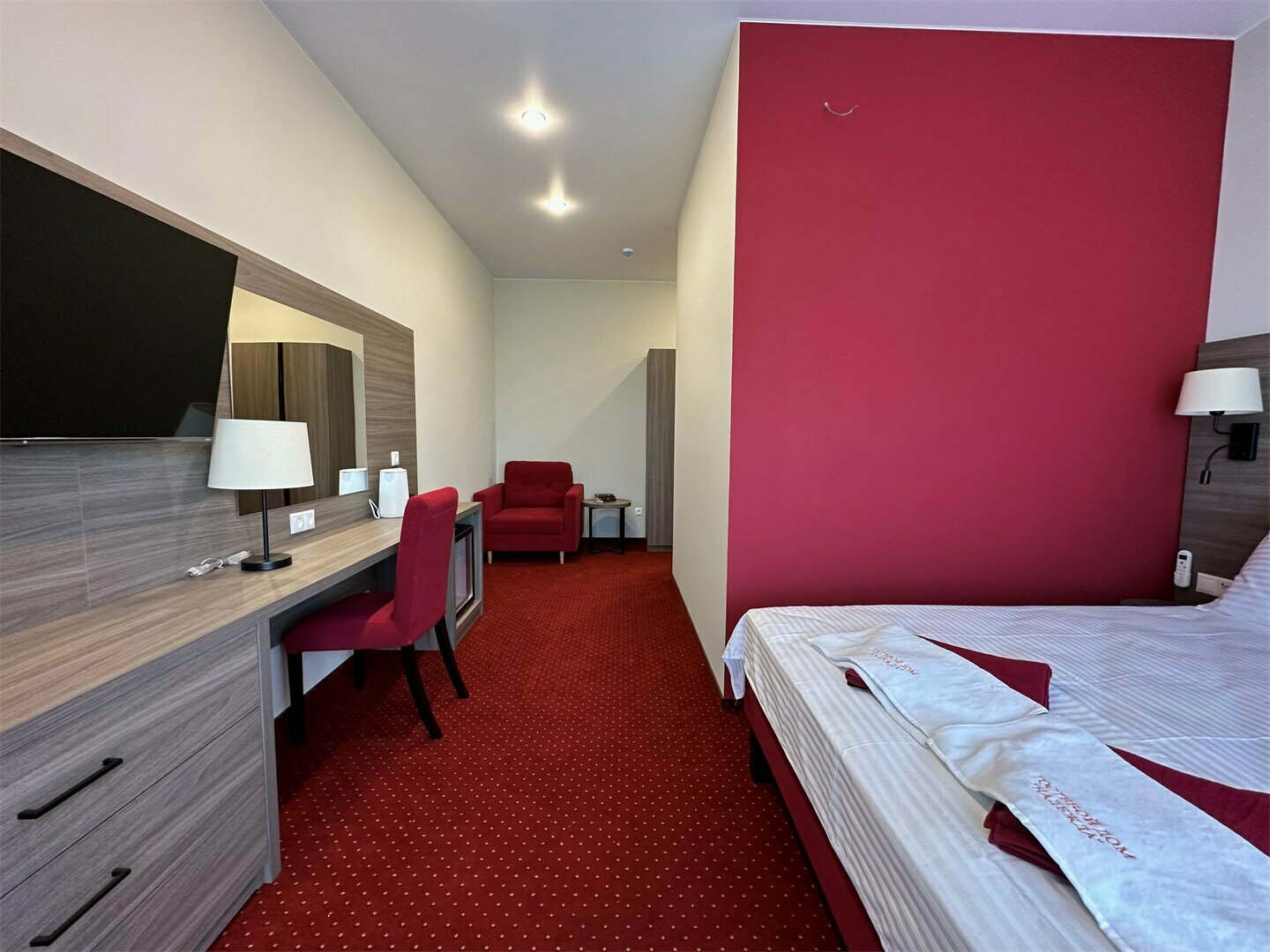 Двухместный номер с 1 кроватью и балконом