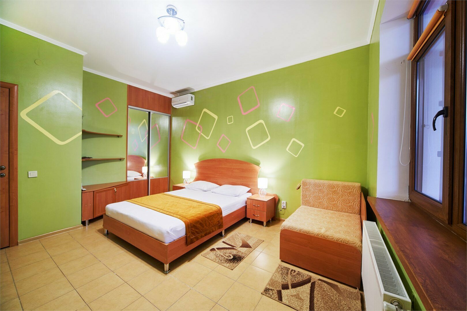 Двухместный номер с 1 кроватью и видом на бассейн