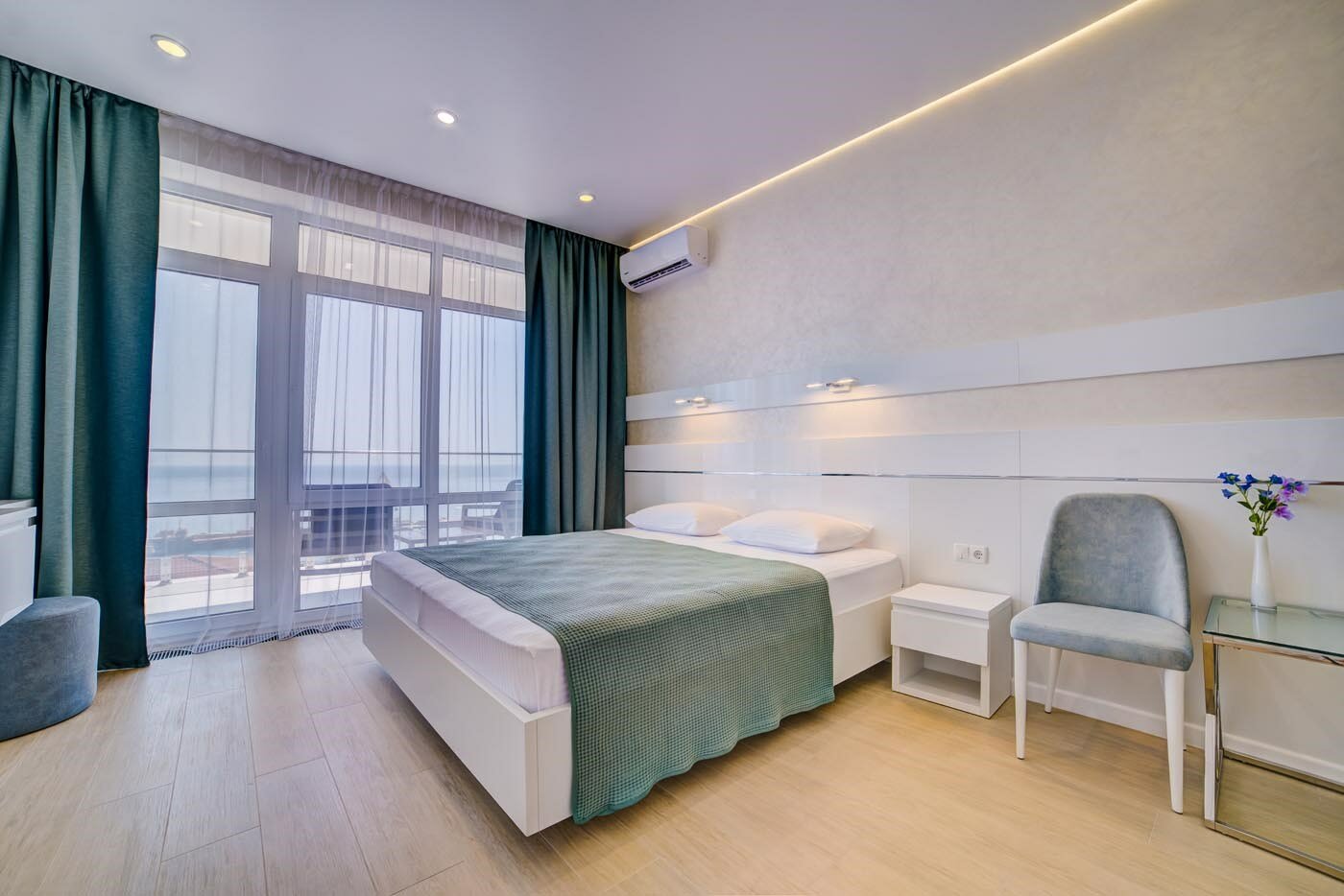 однокомнатный номер с видом на море