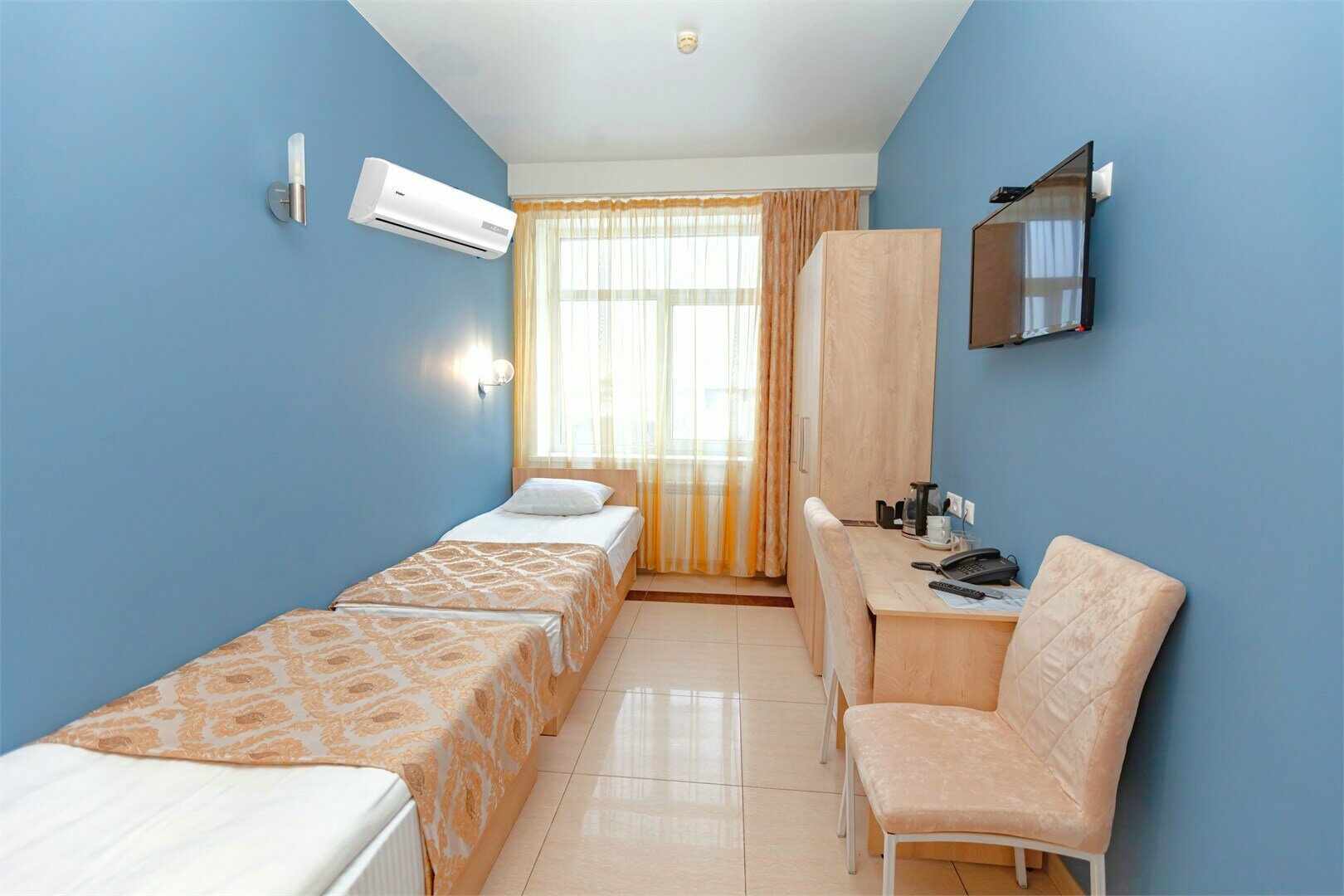 СТАНДАРТ (узкий) с 2-мя кроватями со ВСЕМИ удобствами. Новый номерной фонд