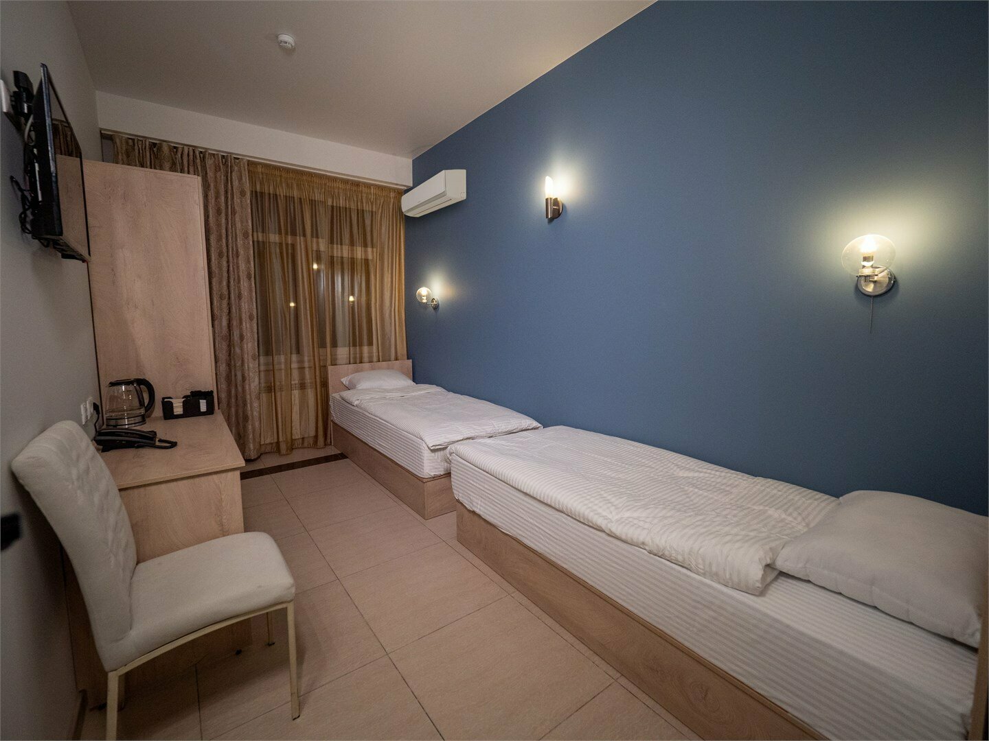 СТАНДАРТ (узкий) с 2-мя кроватями со ВСЕМИ удобствами. Новый номерной фонд