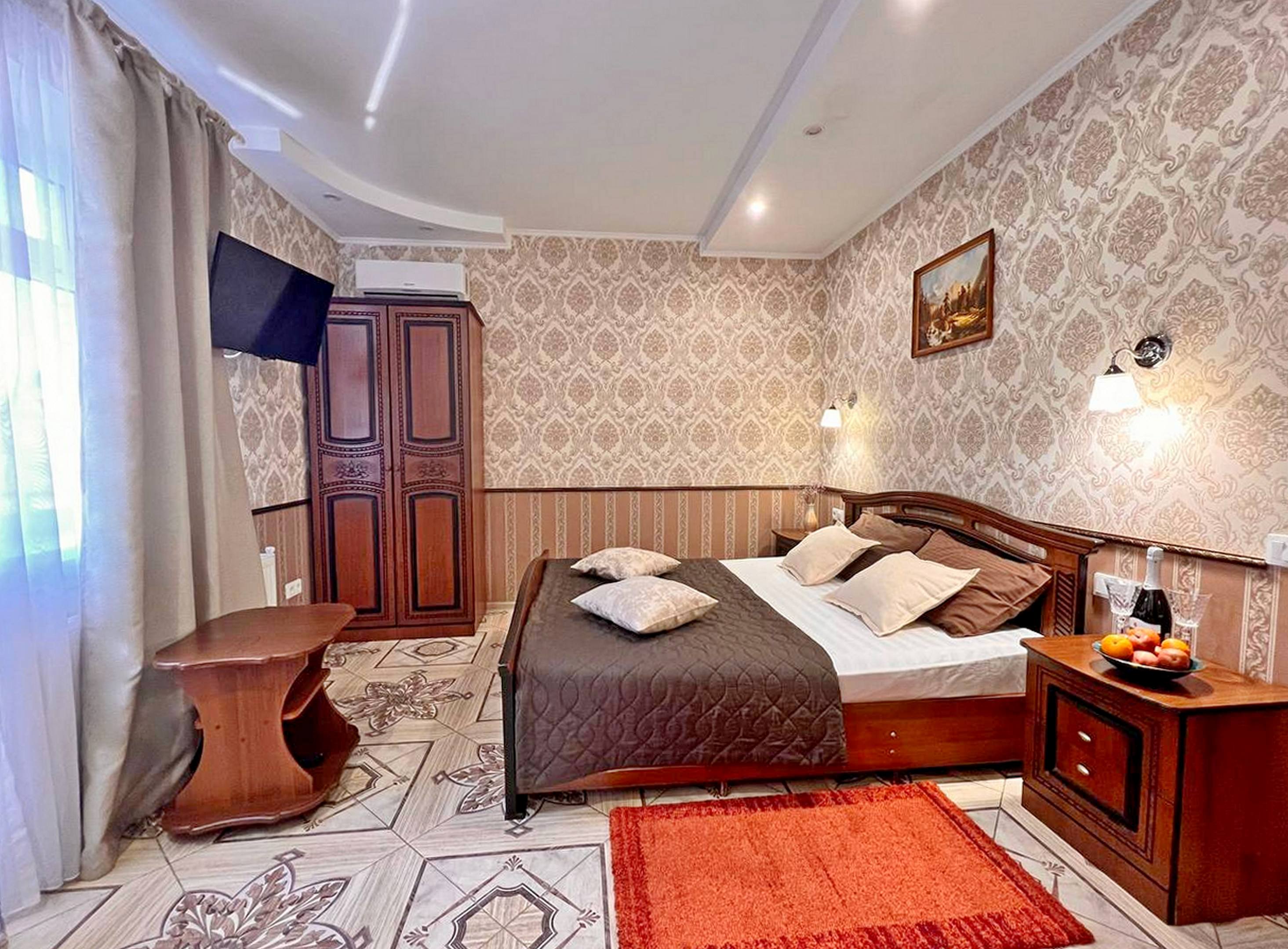 Двухместный номер Делюкс с 1 кроватью и балконом