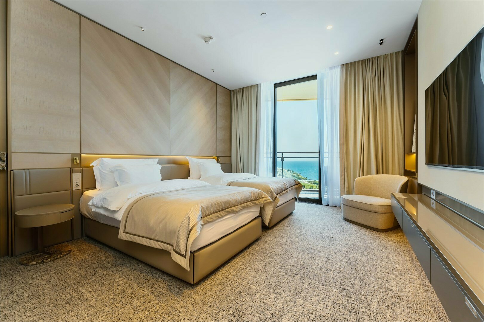 Делюкс Комфорт с видом на море (две кровати | трансформируются в одну)