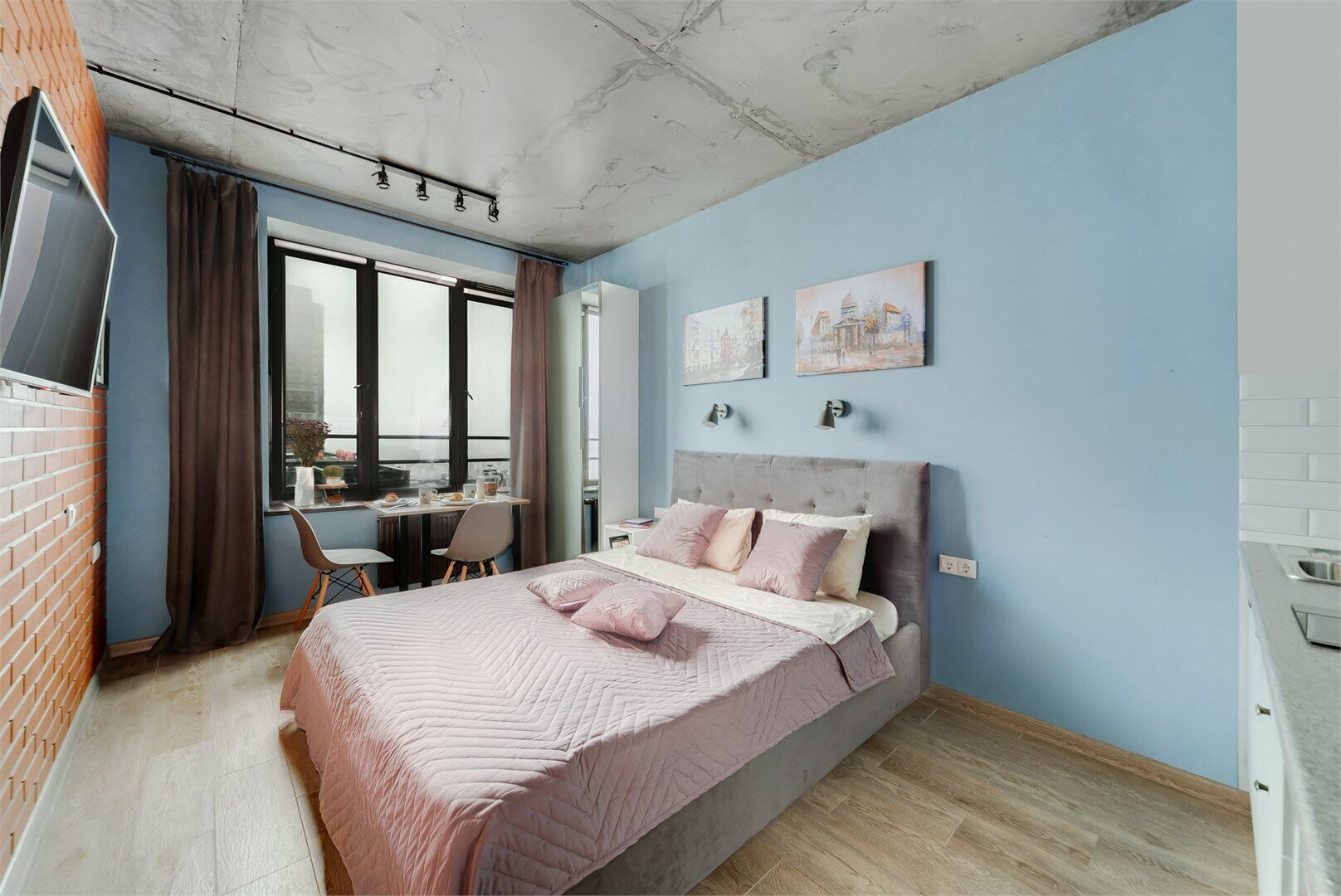 Navy - 2х местные апартаменты-студия в "Савеловский-Сити" (25 этаж)