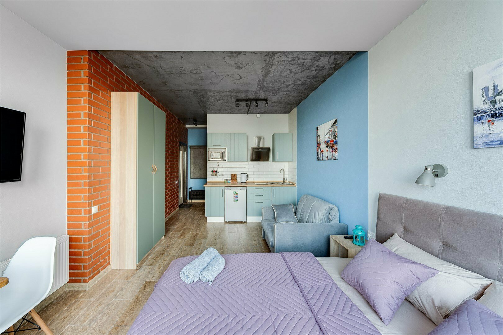 Mint - 3х местные апартаменты-студия в "Савеловский-Сити" (25 этаж)