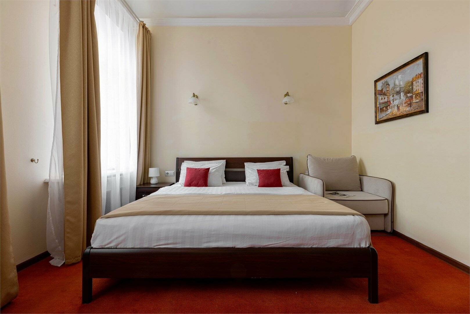 Делюкс с кроватью "king-size",джакузи и видом на Рубинштейна