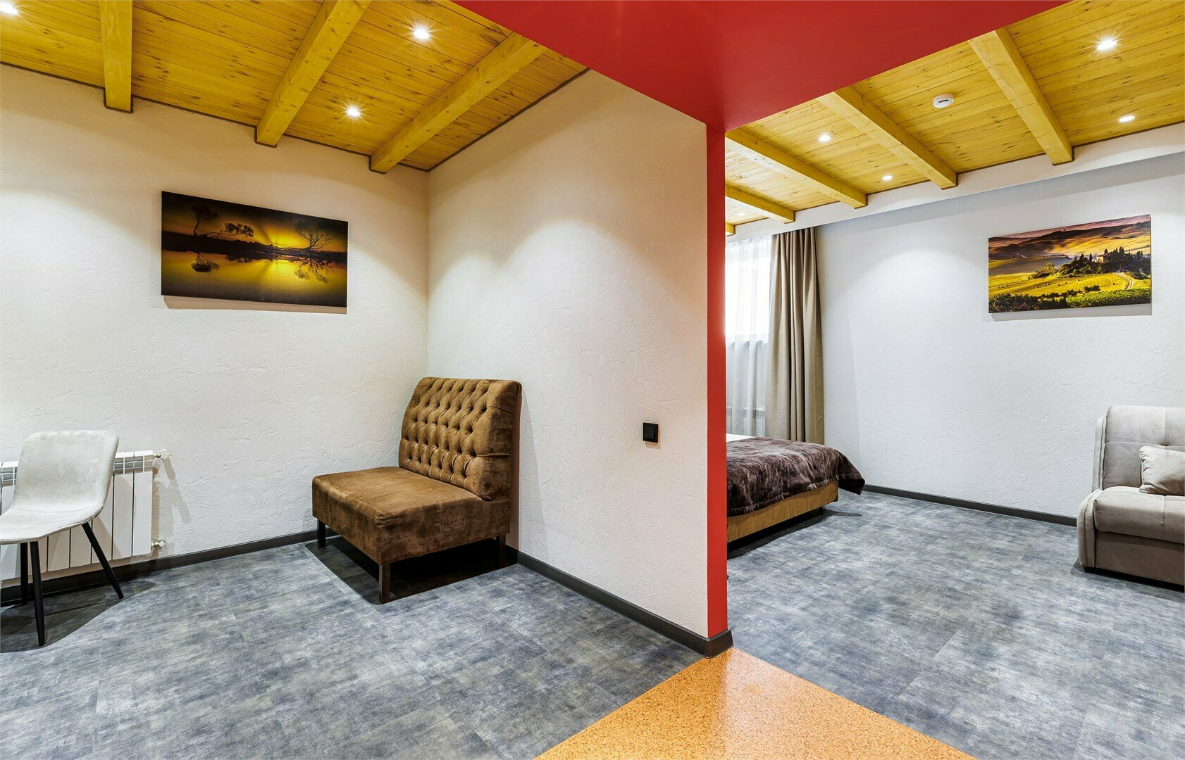 Семейный Супериор с одной большой или двумя раздельными кроватями