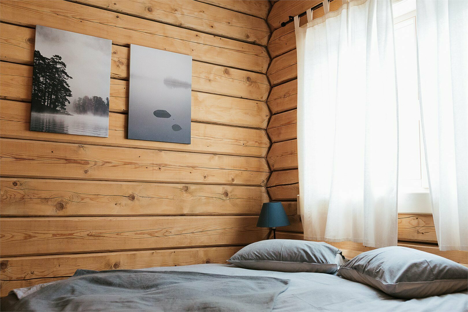 Зеленый дом на скале c видом на озеро и возможностью купели на дровах