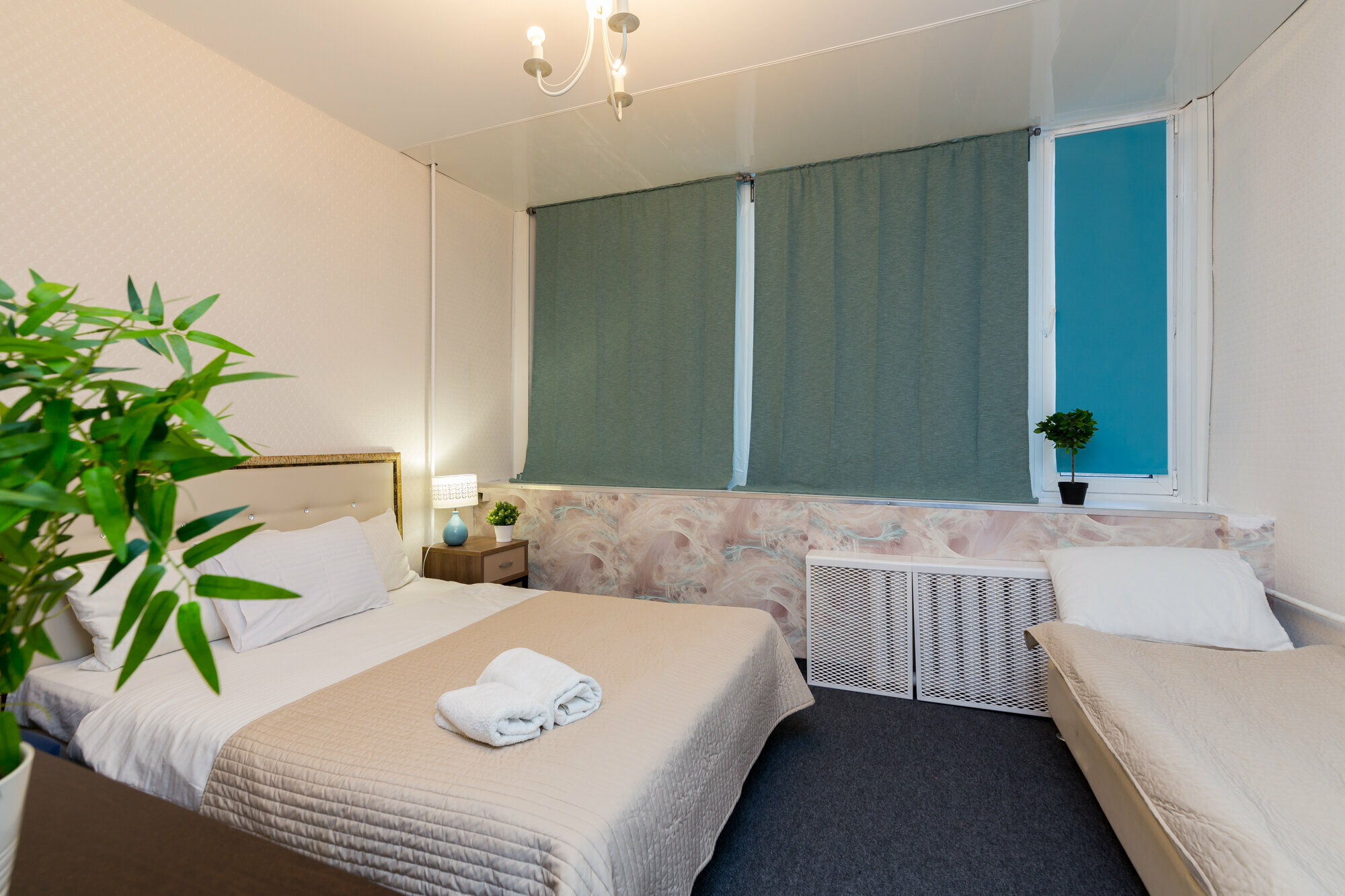 Трехместный номер «Комфорт» с душем