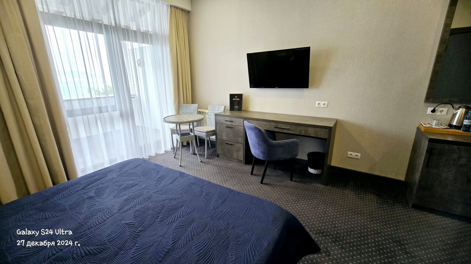 Двухместный номер с 1 кроватью и балконом, вид на море