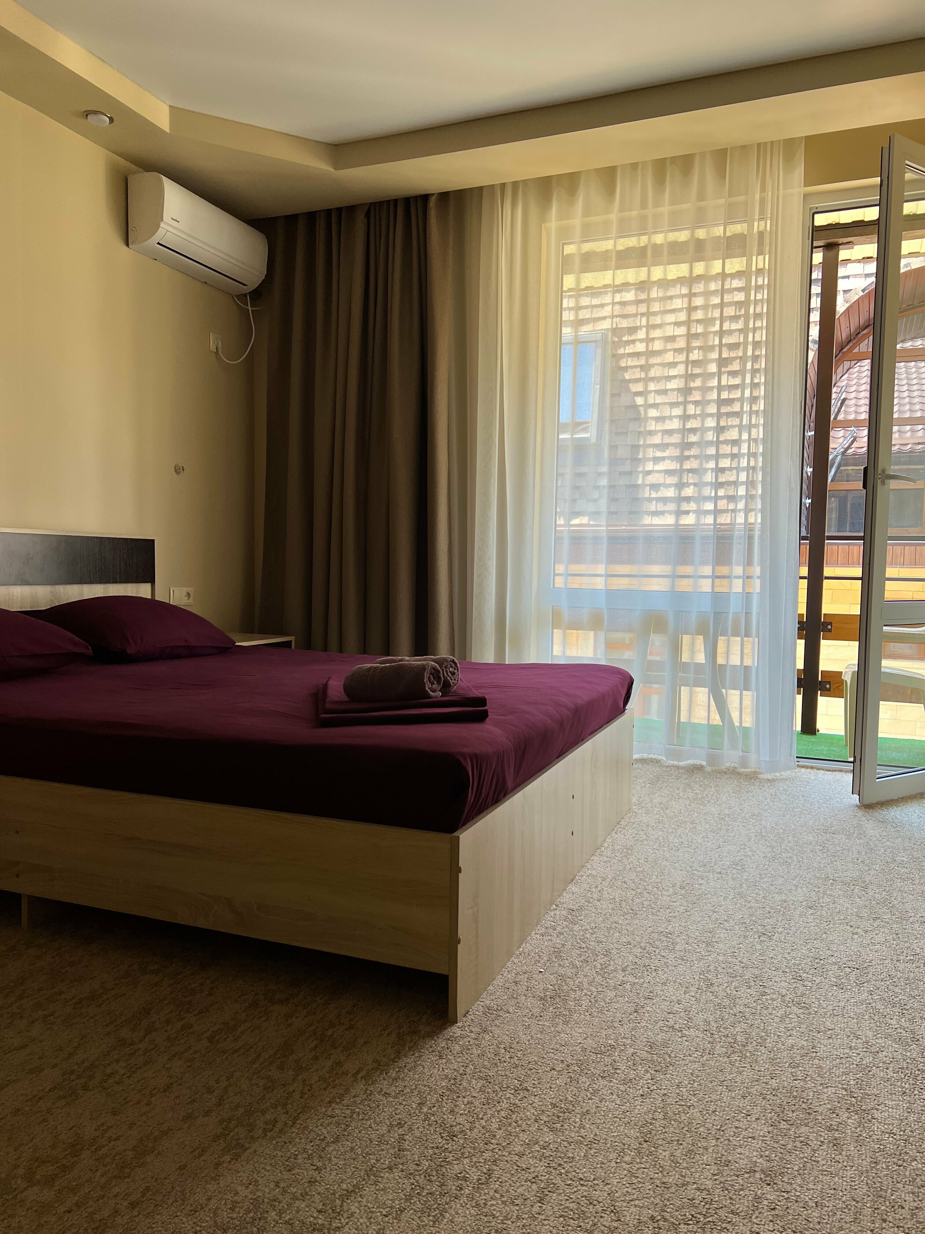 Двухместный номер с 1 кроватью и балконом