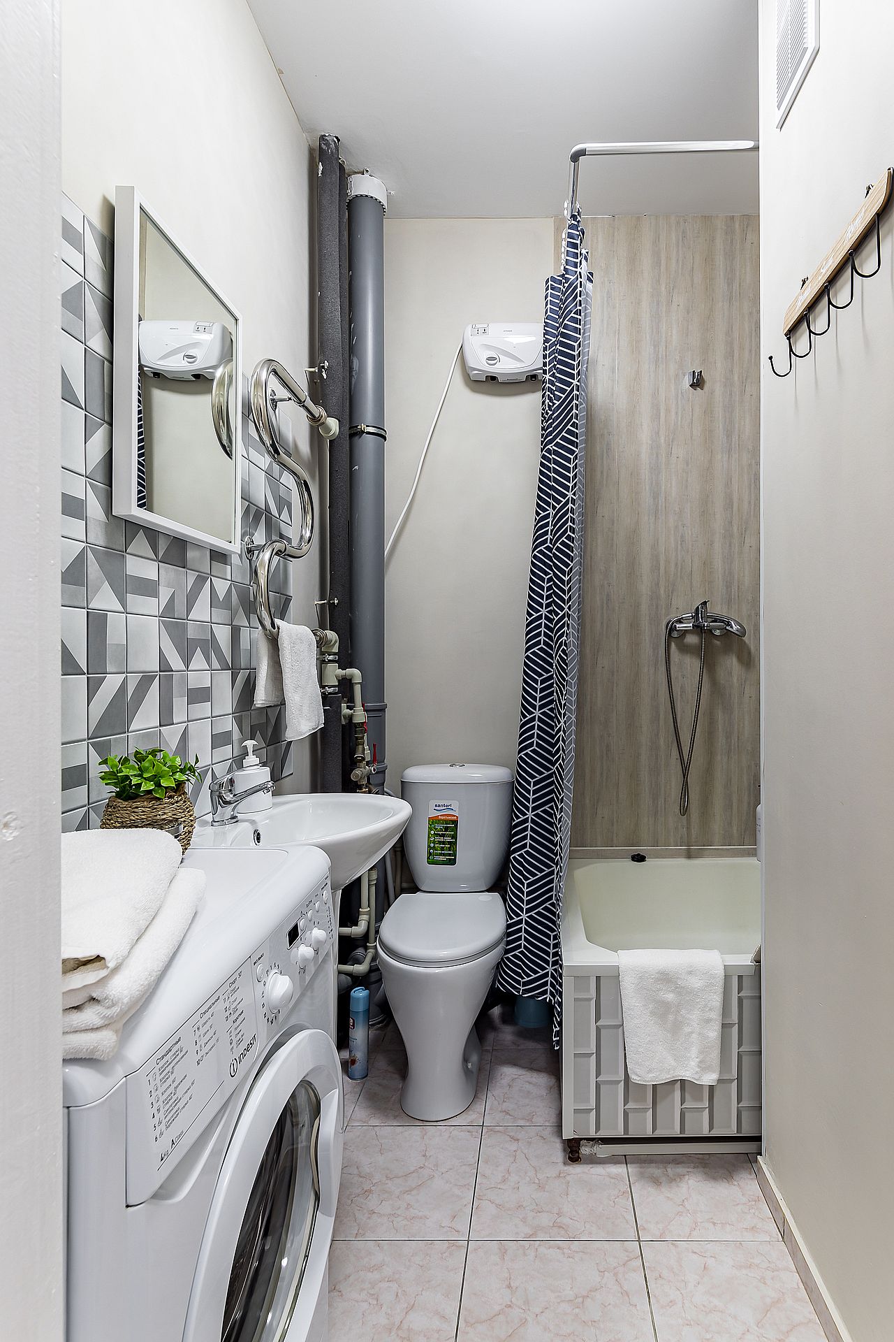 Трехместный номер с душем