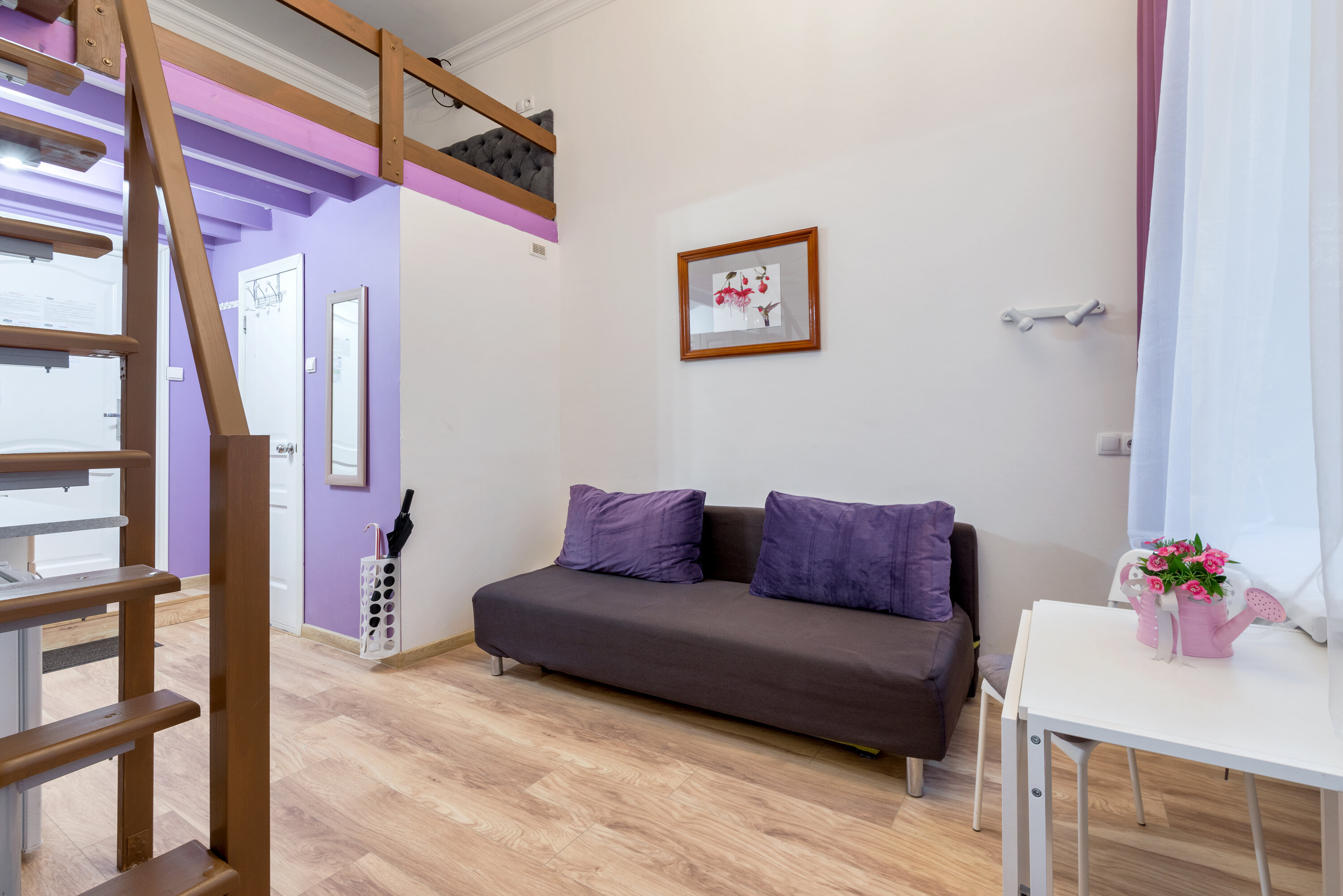 Двухуровневая студия  для 4х гостей