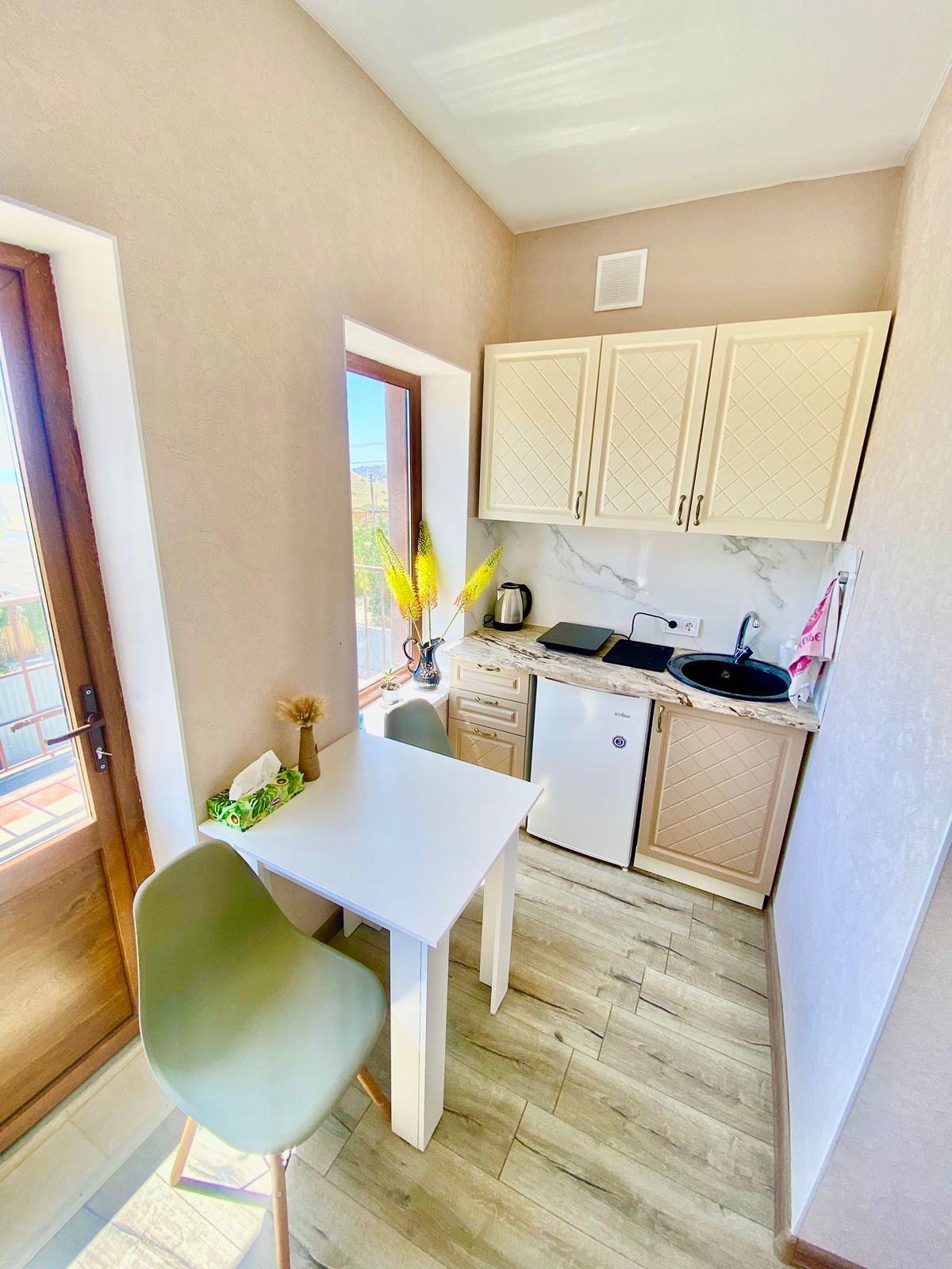 Двухместный номер с 1 кроватью и балконом