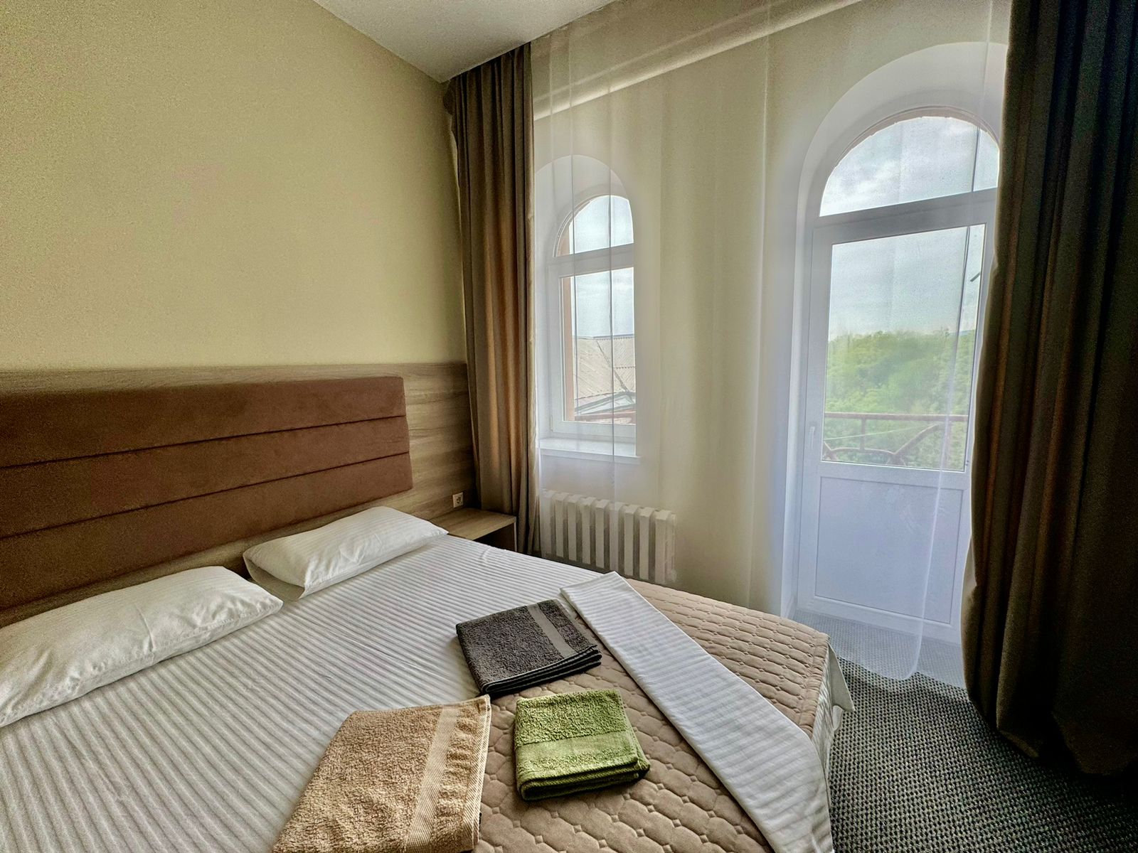 Двухместный номер с 1 кроватью и балконом