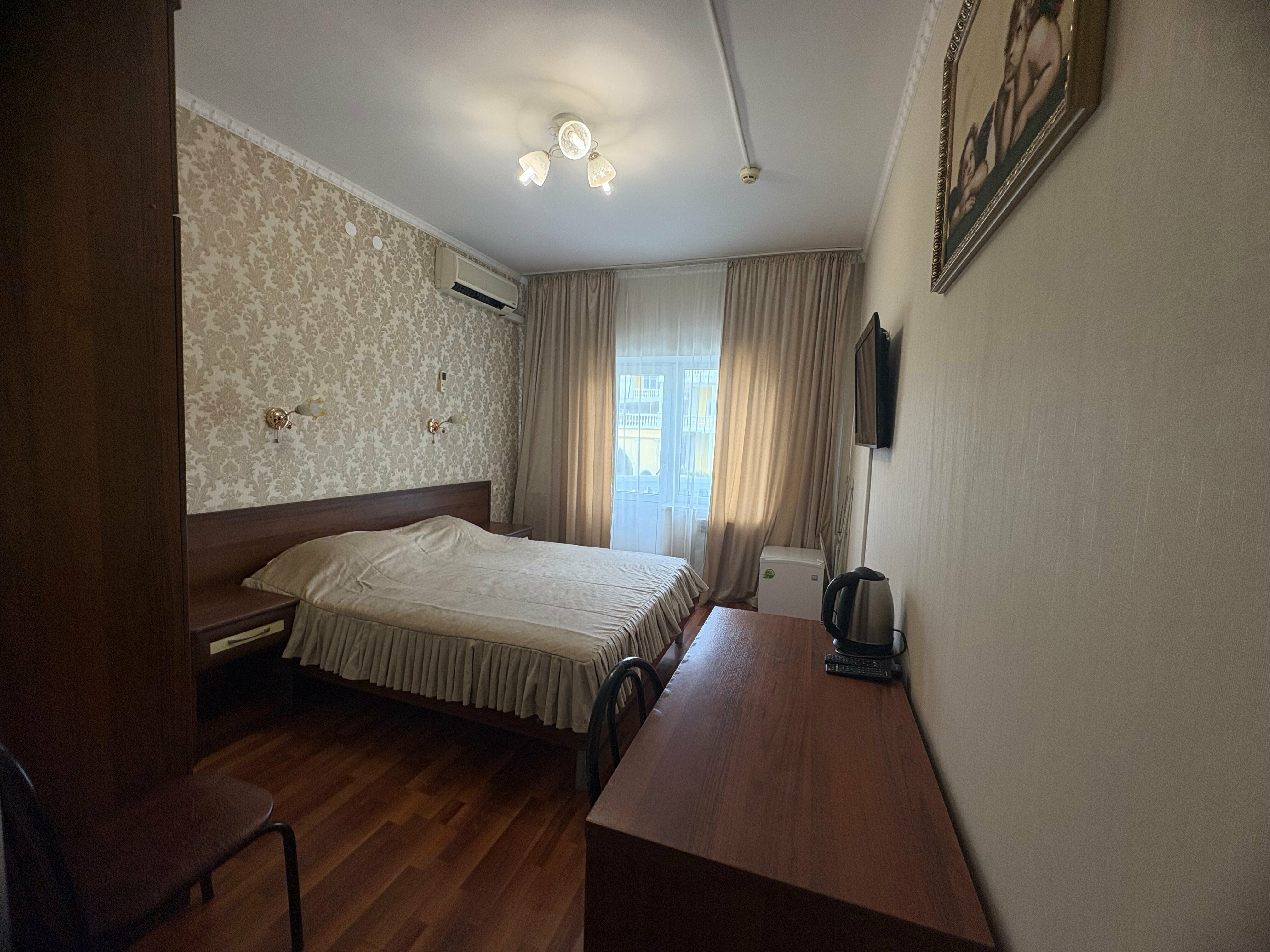 Двухместный номер с 1 кроватью и балконом