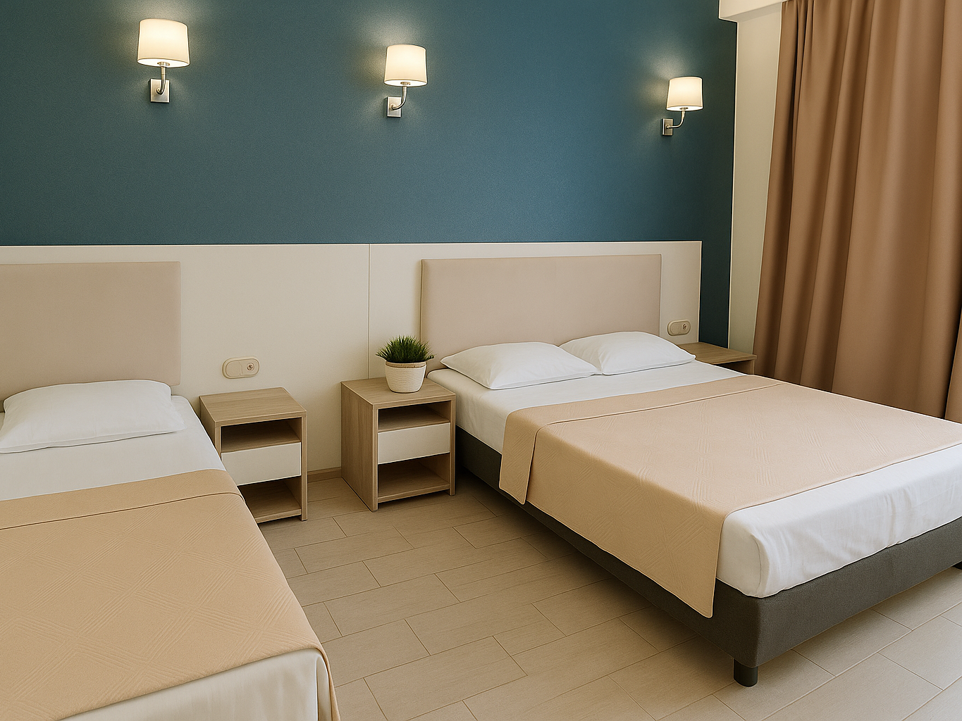 Семейный номер с балконом