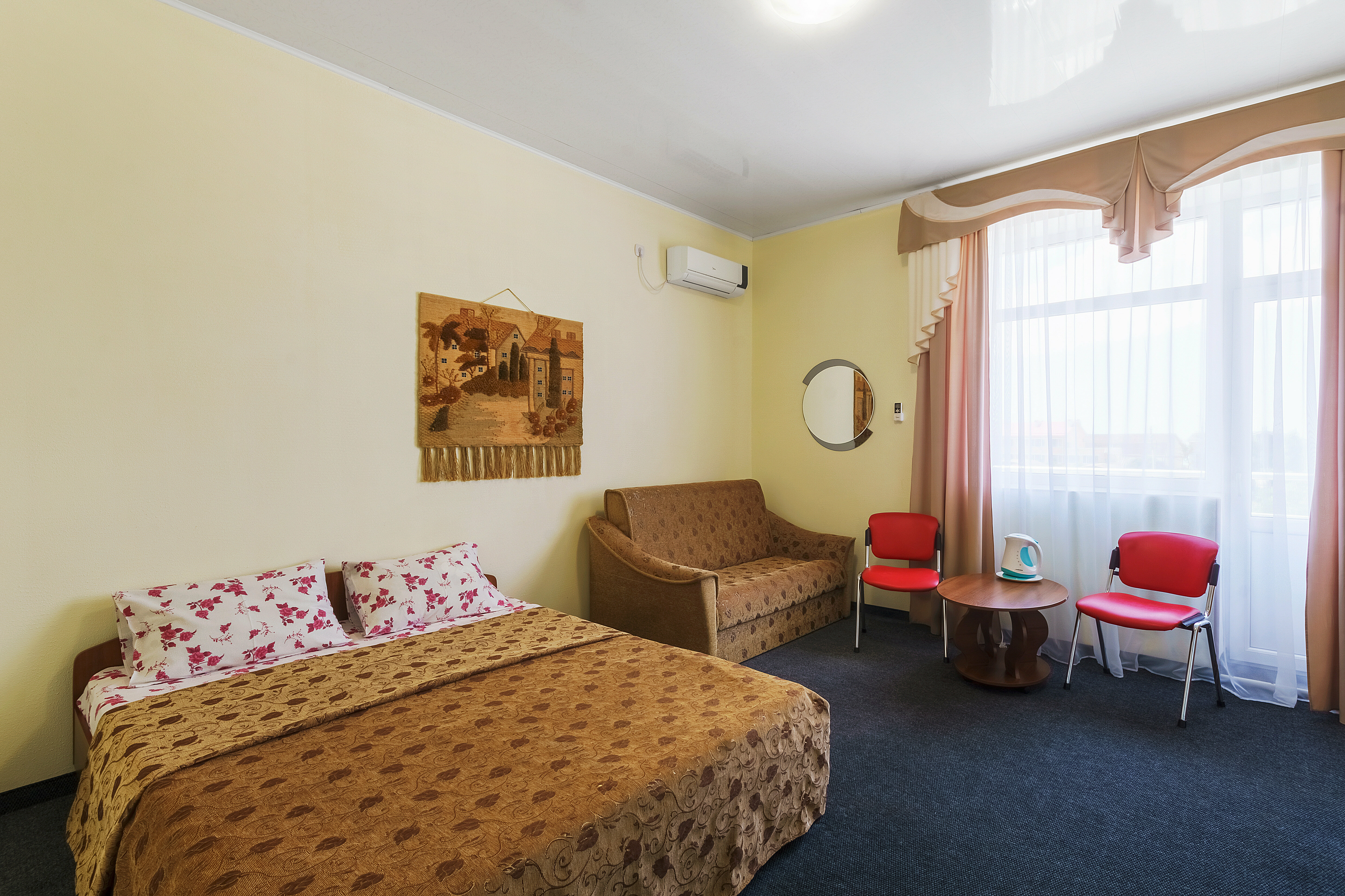 Двухместный номер с 1 кроватью и балконом