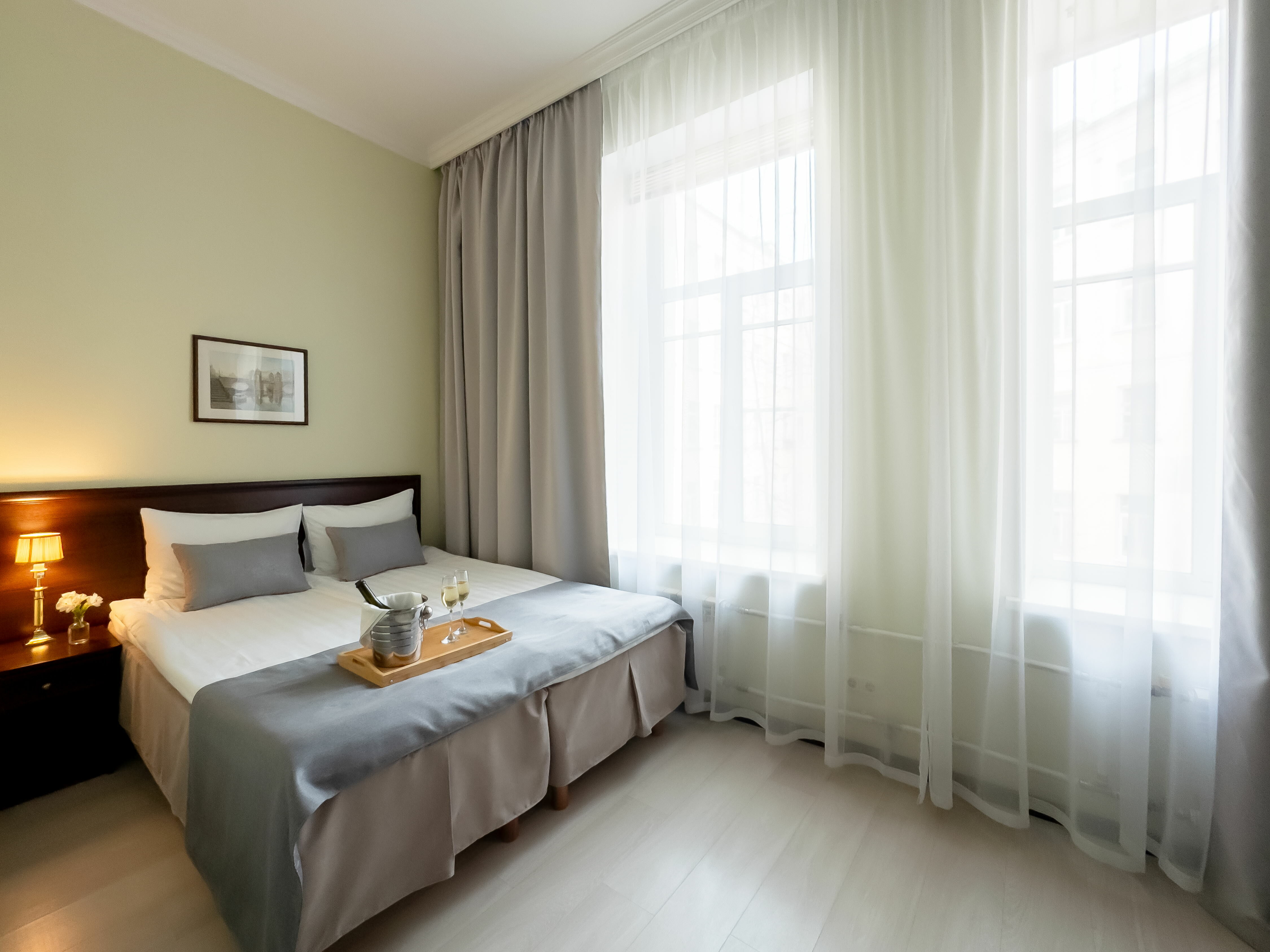 Небольшой двухместный номер с 1 кроватью или 2 отдельными кроватями