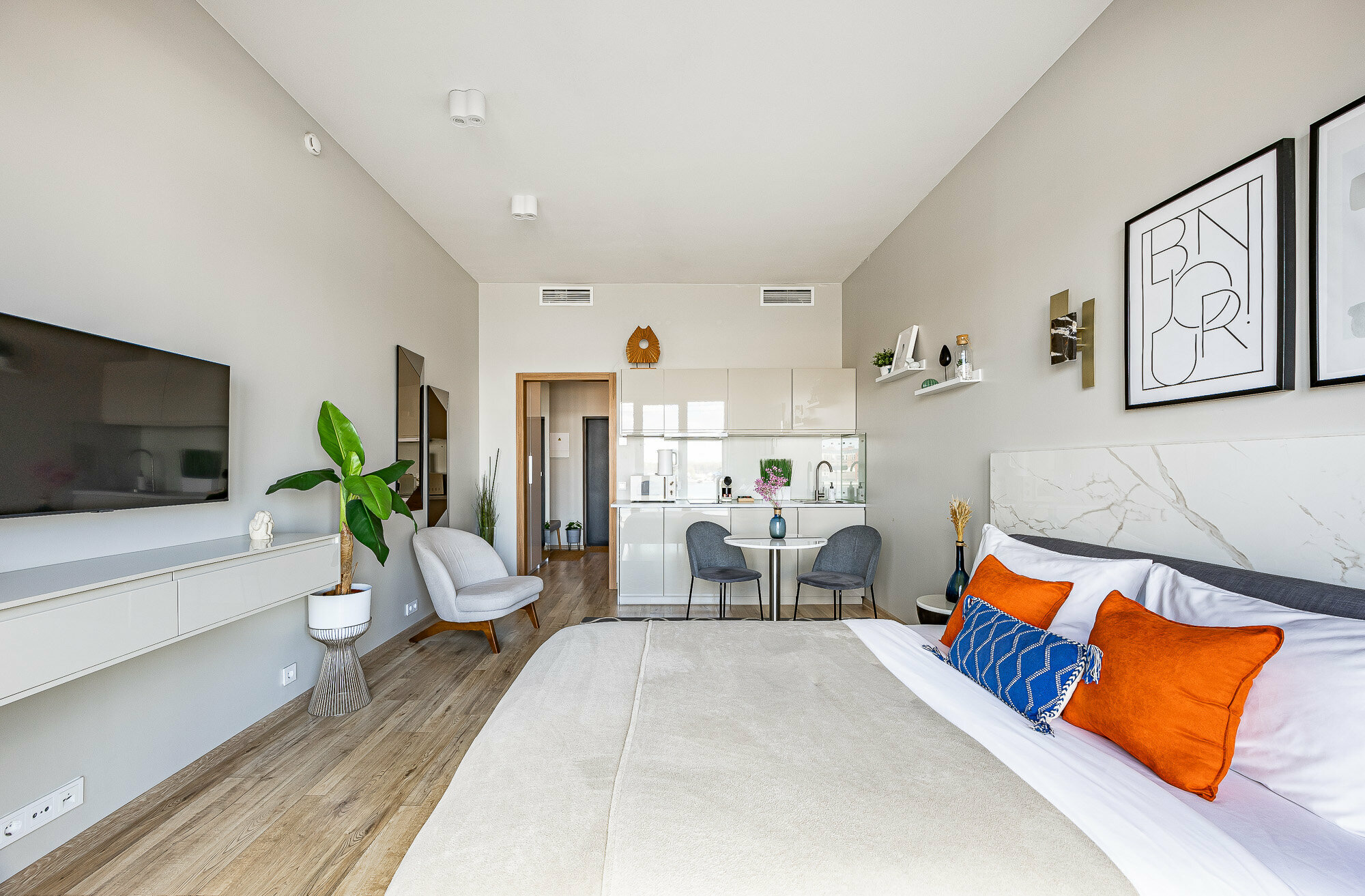 Студия Deluxe с видом на Реку