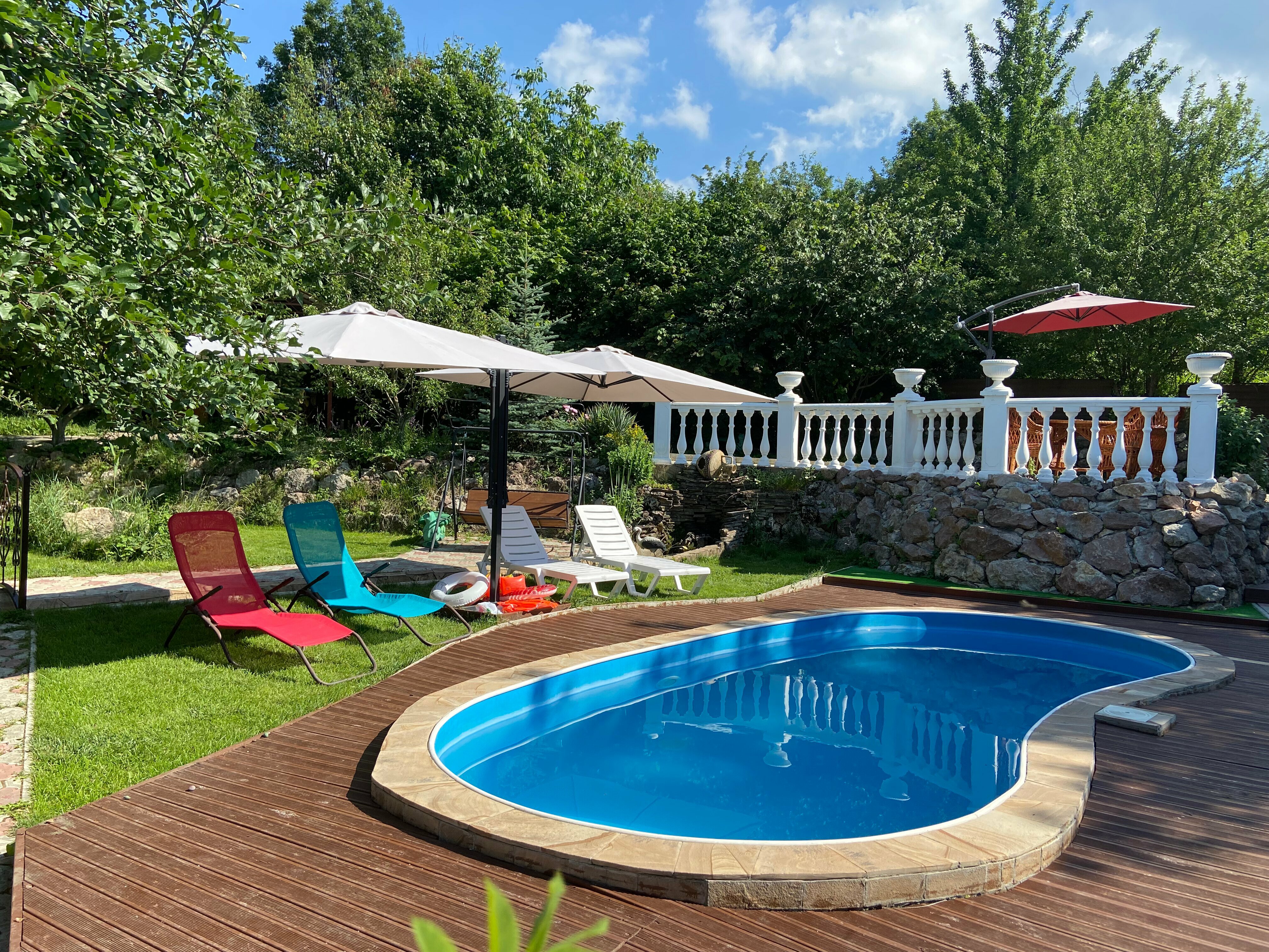 Синий домик