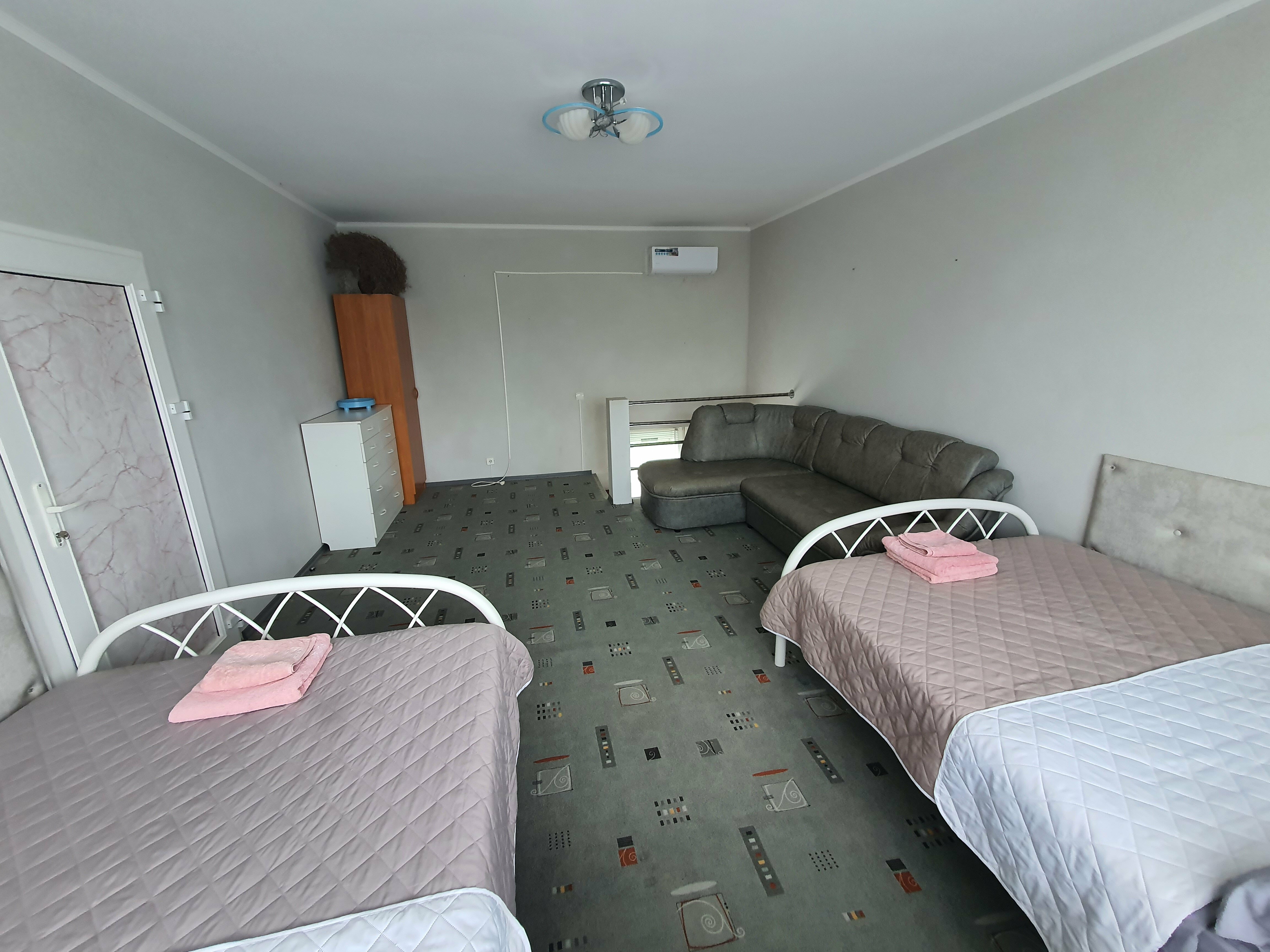 2-этажный семейный номер в голубых тонах