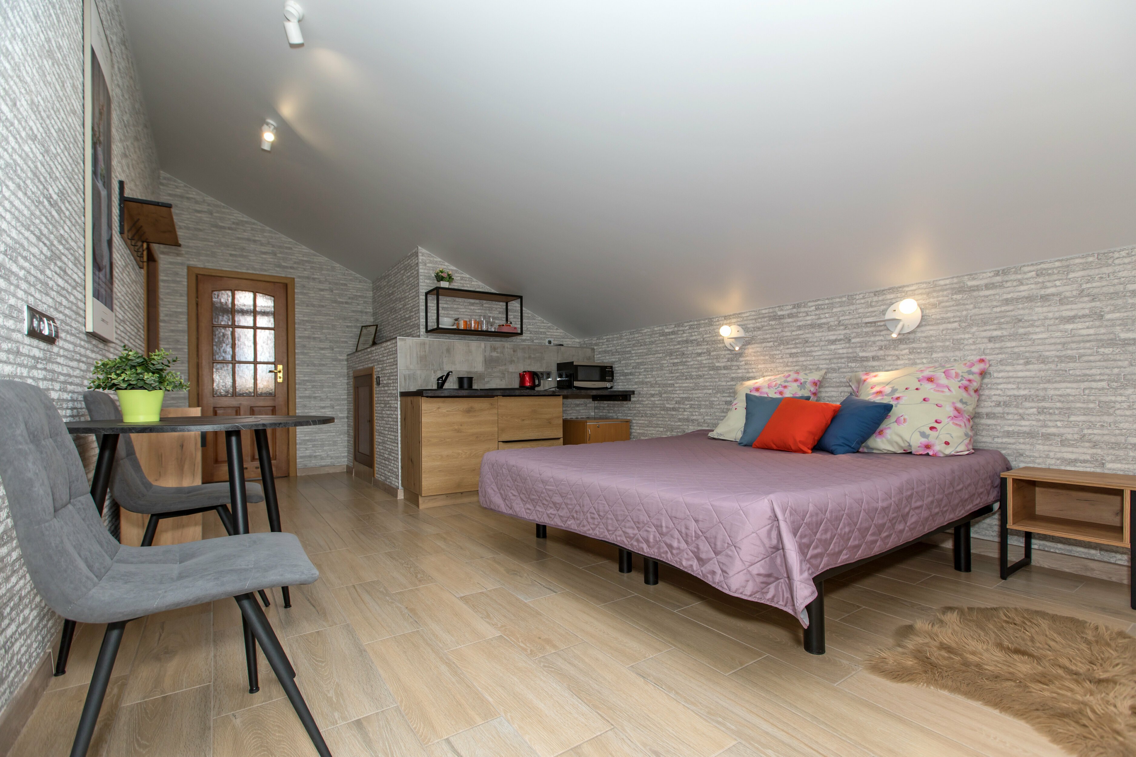 Двухместный номер с 1 кроватью и балконом