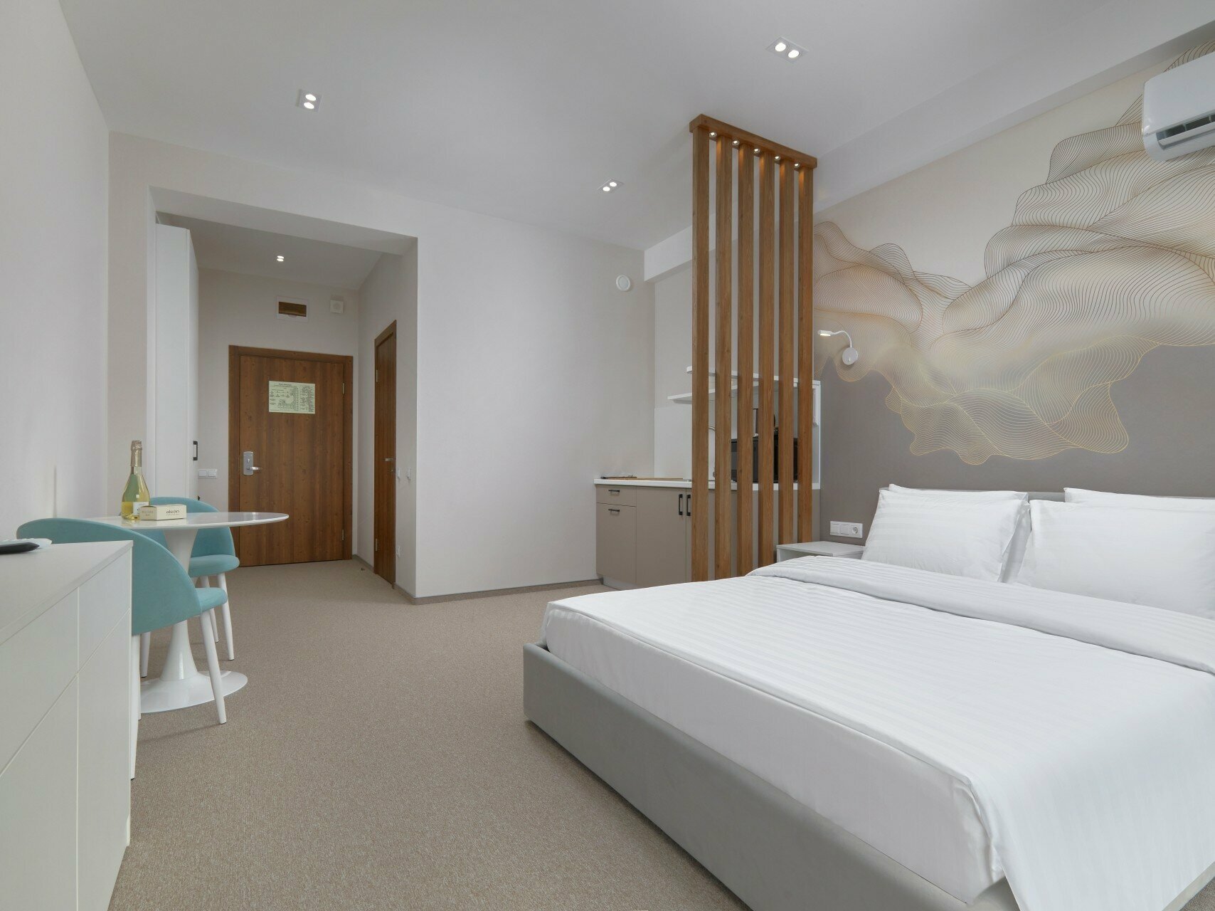 Studio  2-местный 1-комнатный