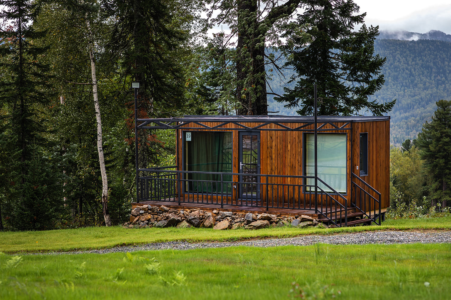 Модульный дом с панорамным видом Blue&Green 2+2