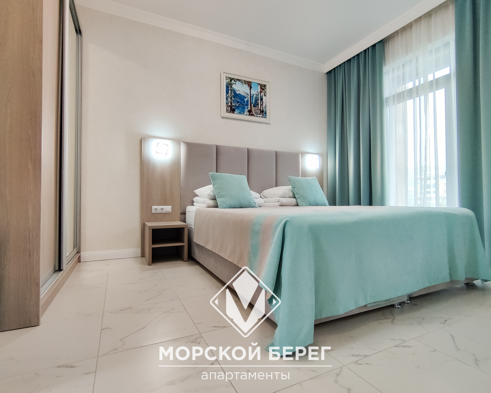 Двухместный номер с 1 кроватью или 2 отдельными кроватями и балконом