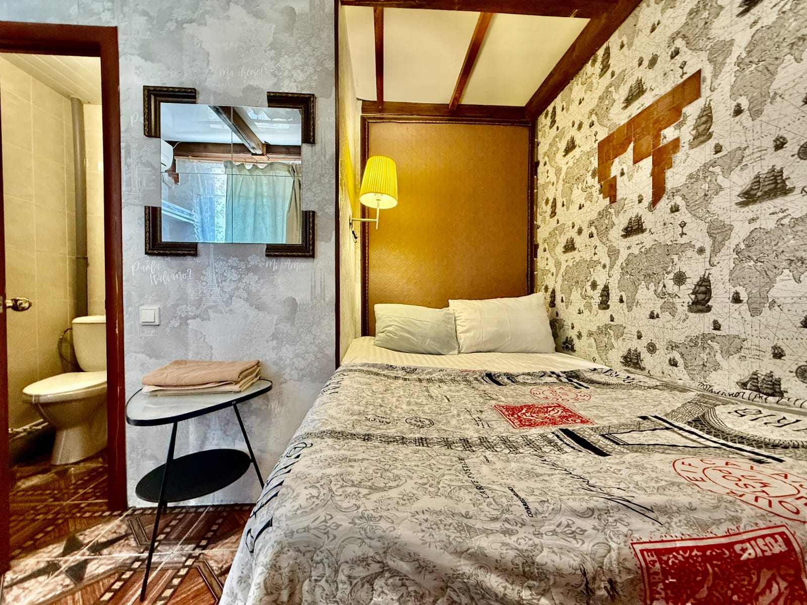 Двухместный номер с 1 кроватью и собственной ванной комнатой