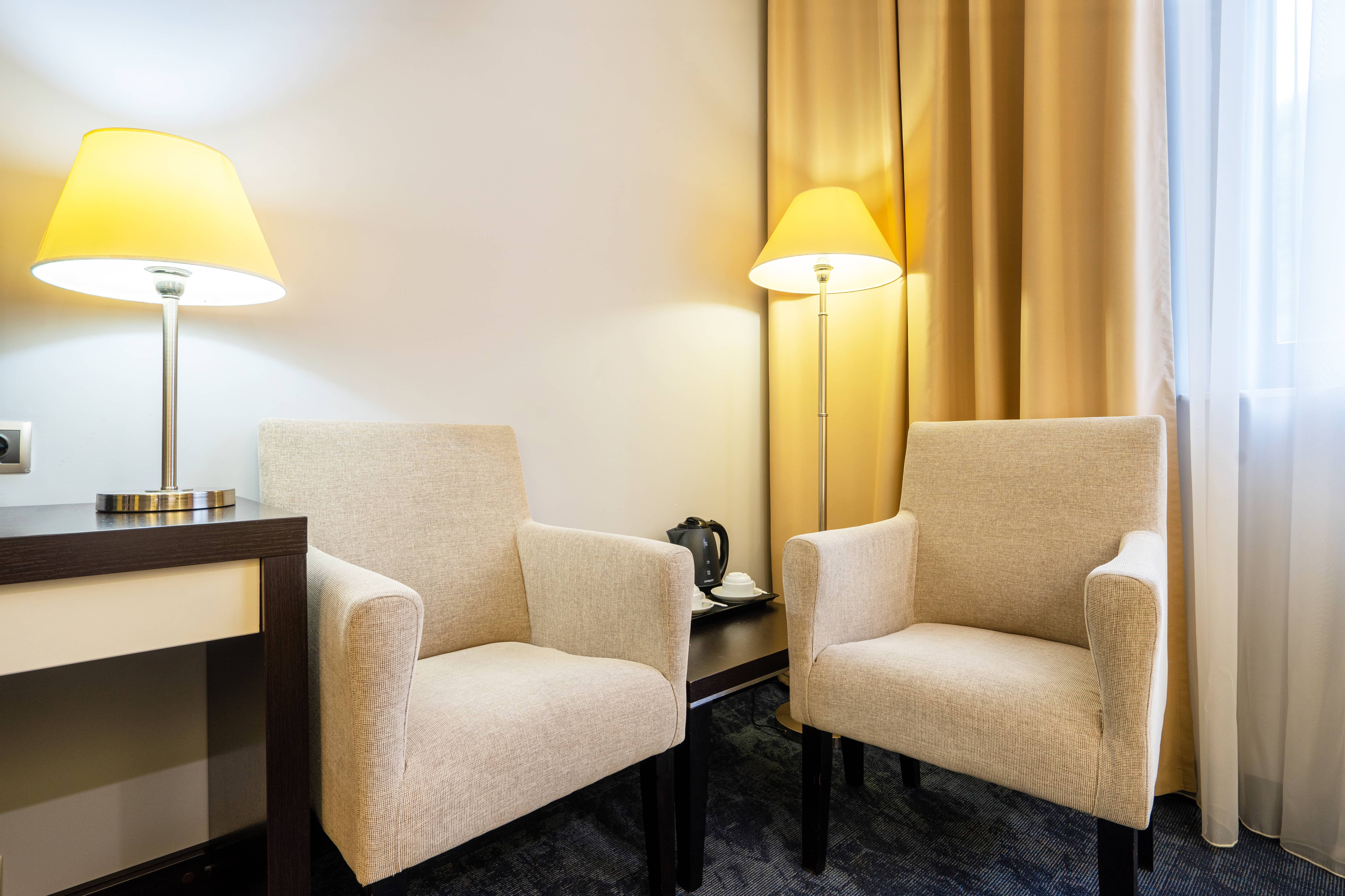 Супериор с двумя раздельными кроватями и видом на лес