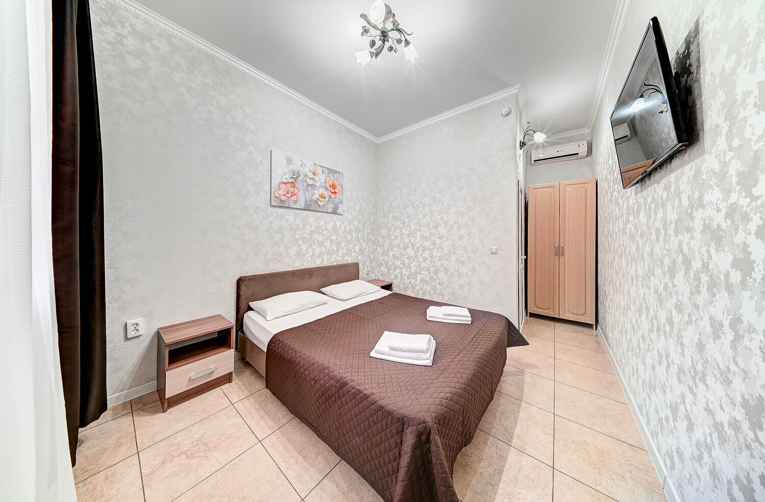 Небольшой двухместный номер с 1 кроватью