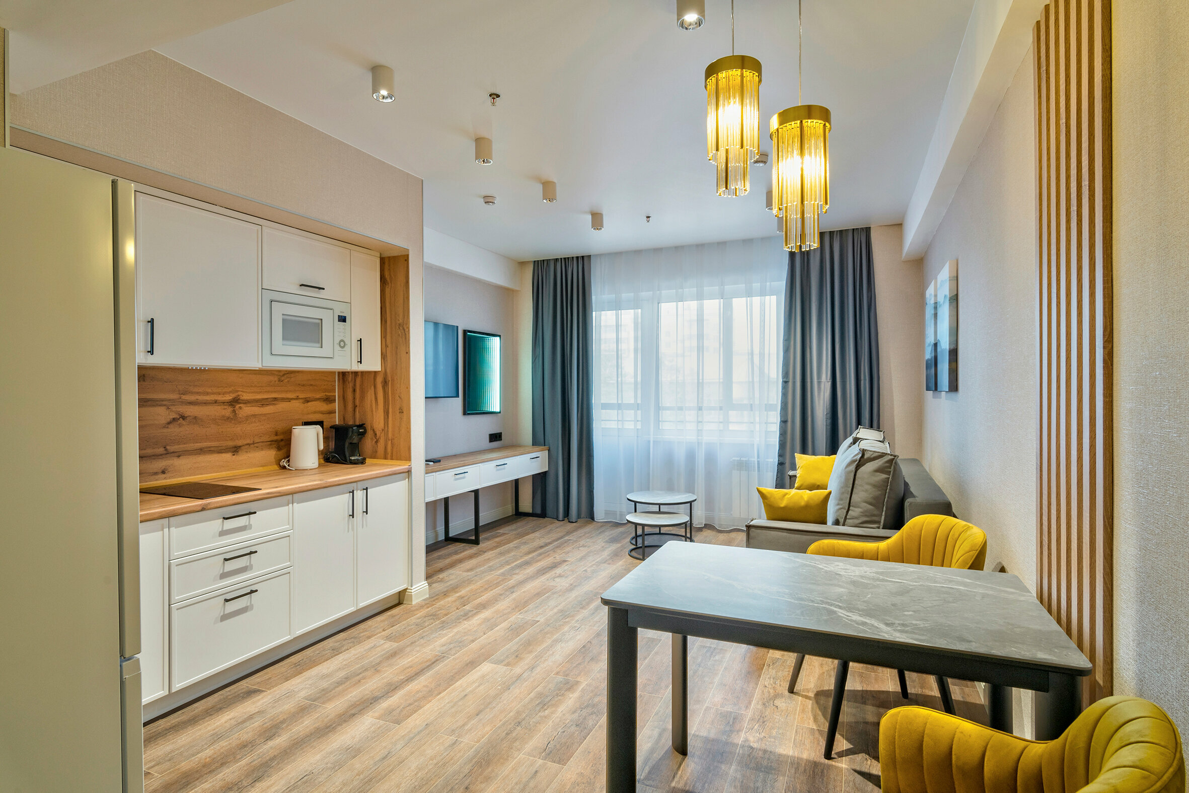 Апартаменты с 1 спальней