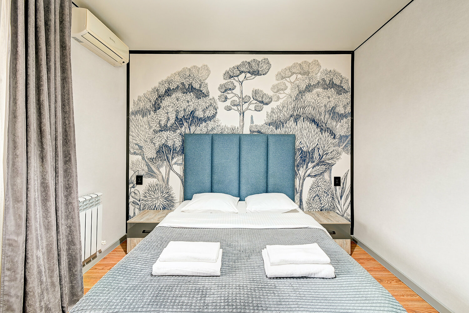 Двухместный номер с 1 кроватью и балконом