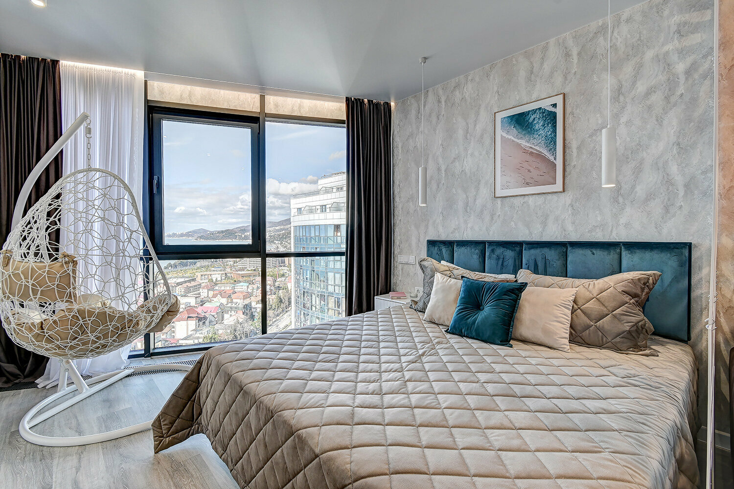 Апартаменты с 2 спальнями и видом на море