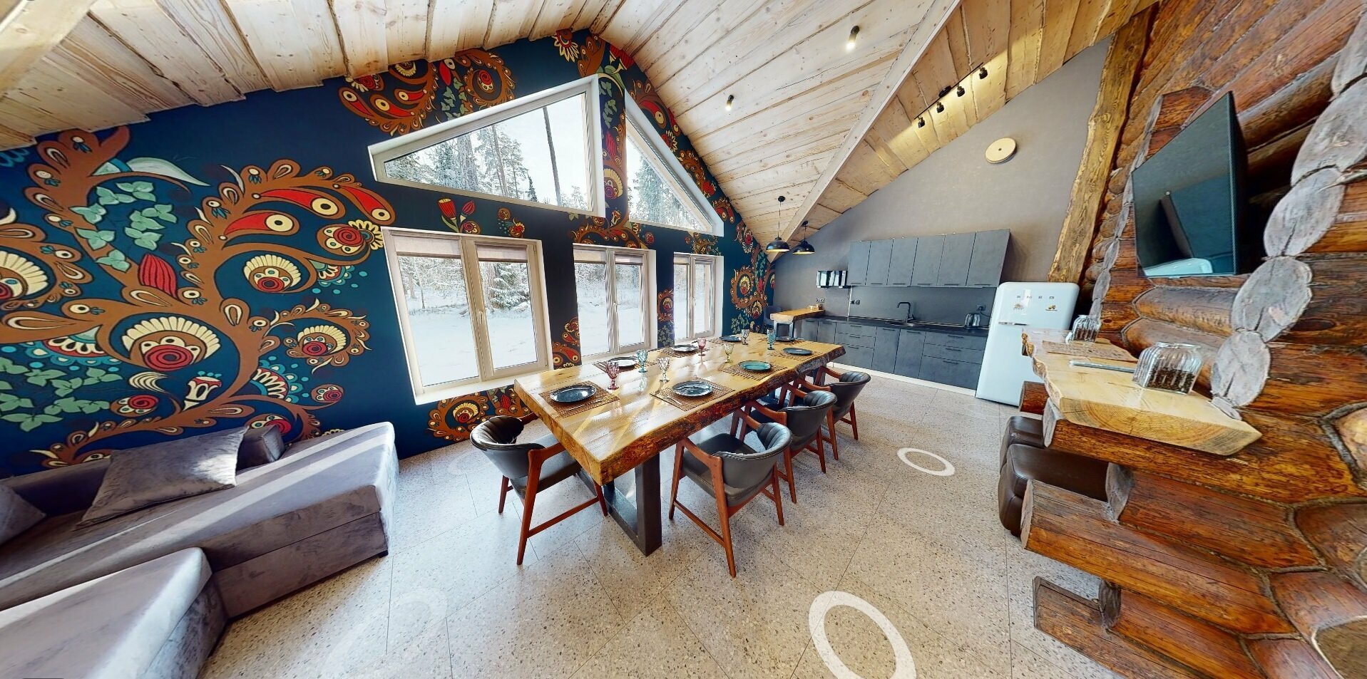 Вилла с баней и чаном