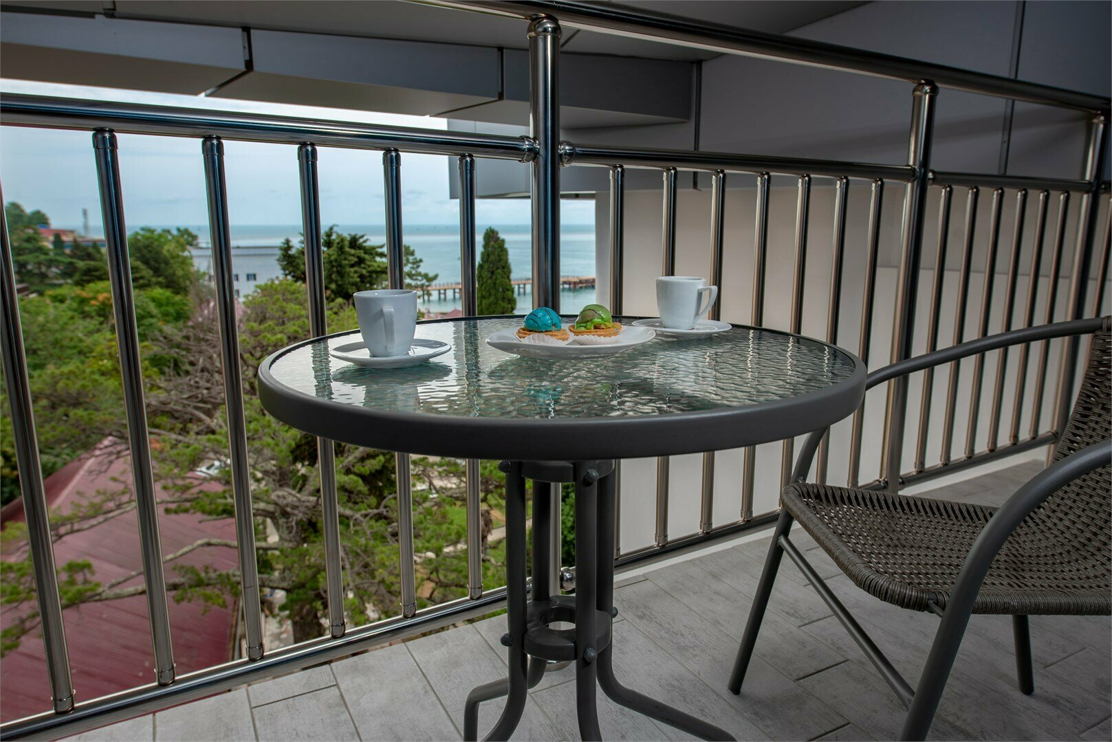 Двухместный номер с 1 кроватью и балконом