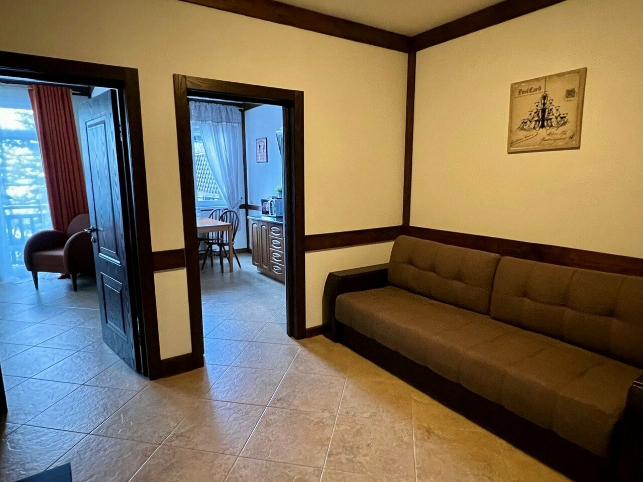 Просторные апартаменты-шале с 1 спальней