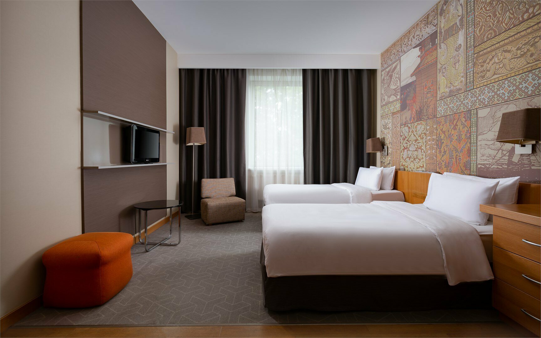 Стандартный номер с двумя односпальными кроватями