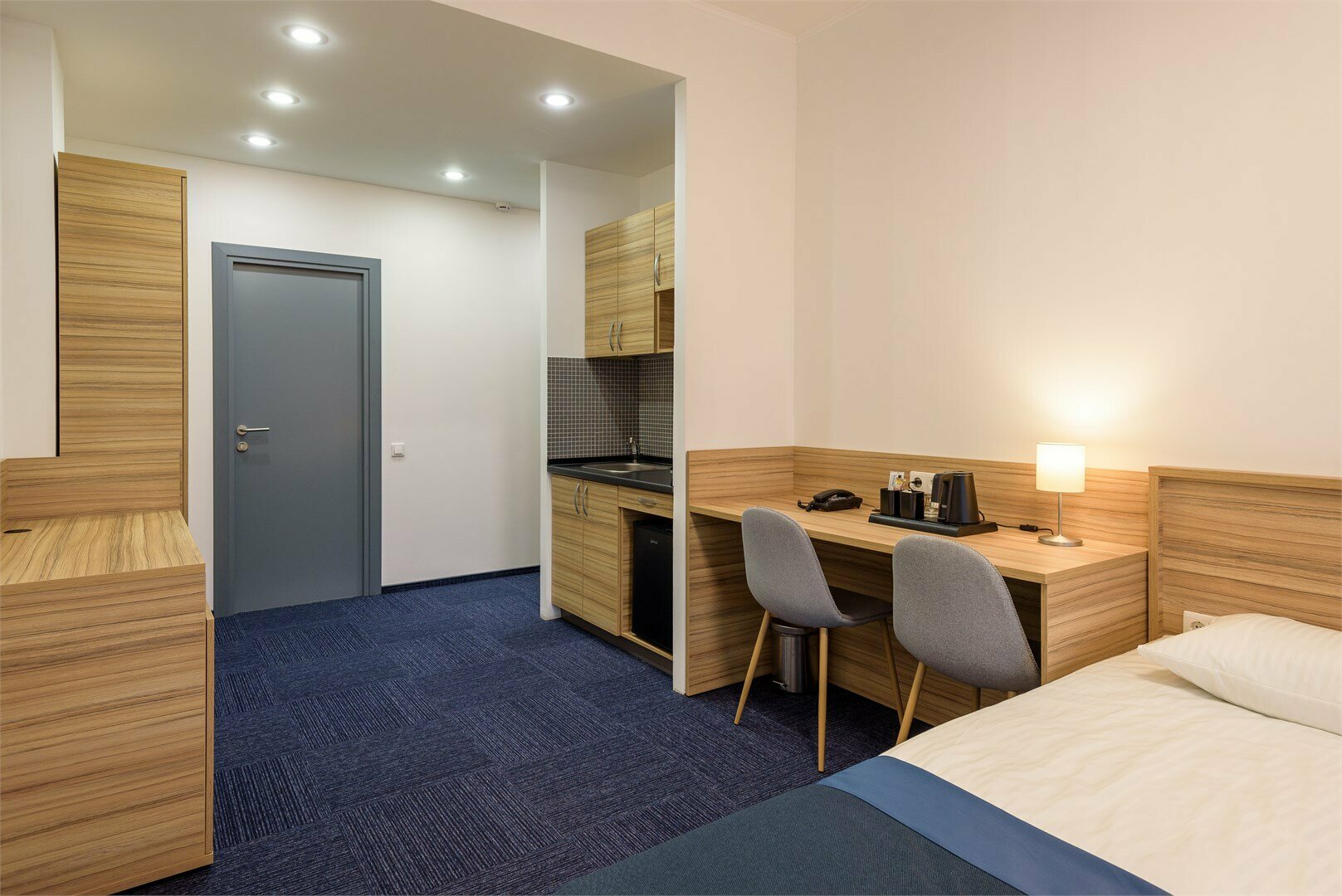 Двухместный номер с кухней  и односпальными кроватями c завтраком и Wi-Fi