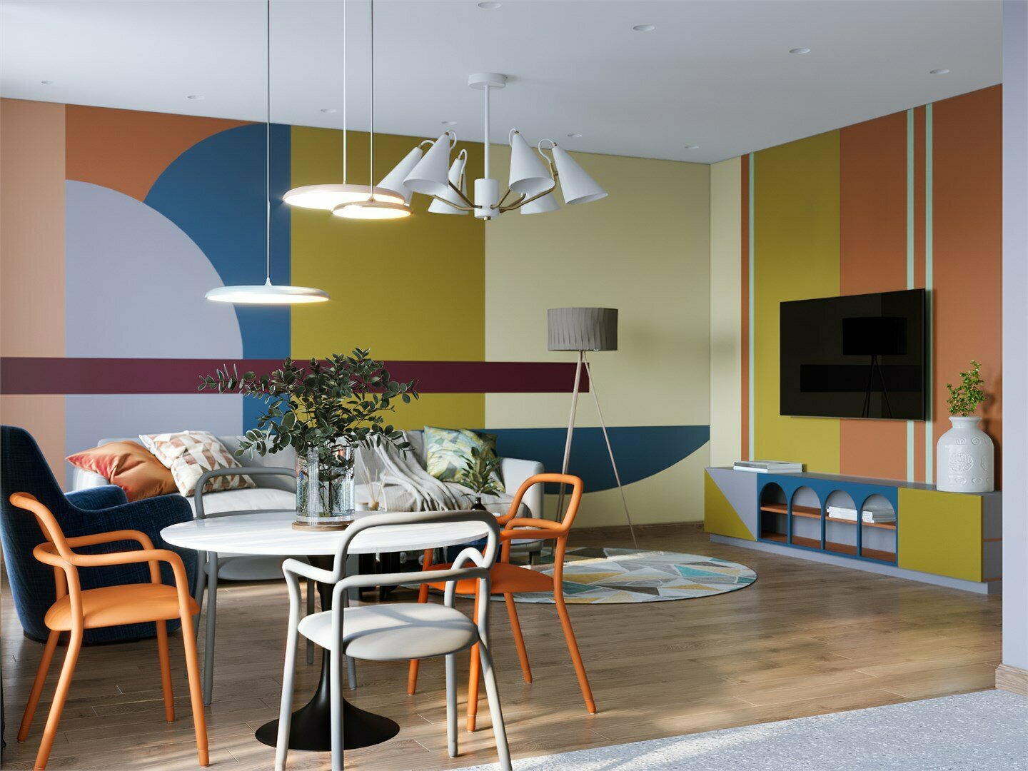 Апартаменты с 3 спальнями с кухней