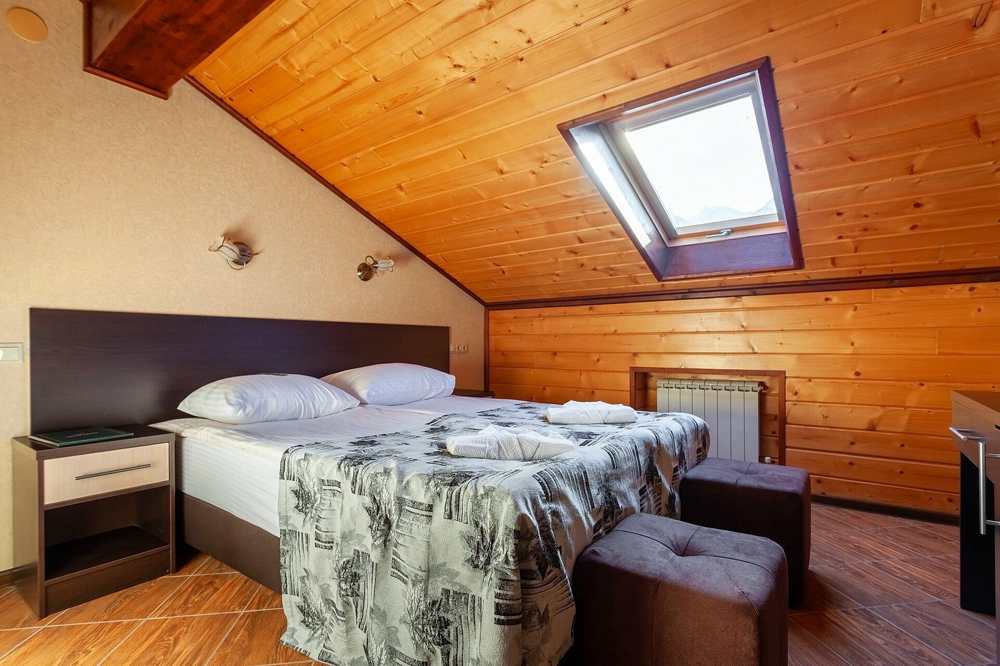 Мансардный стандарт Двухместный  с 1 кроватью или 2 отдельными кроватями